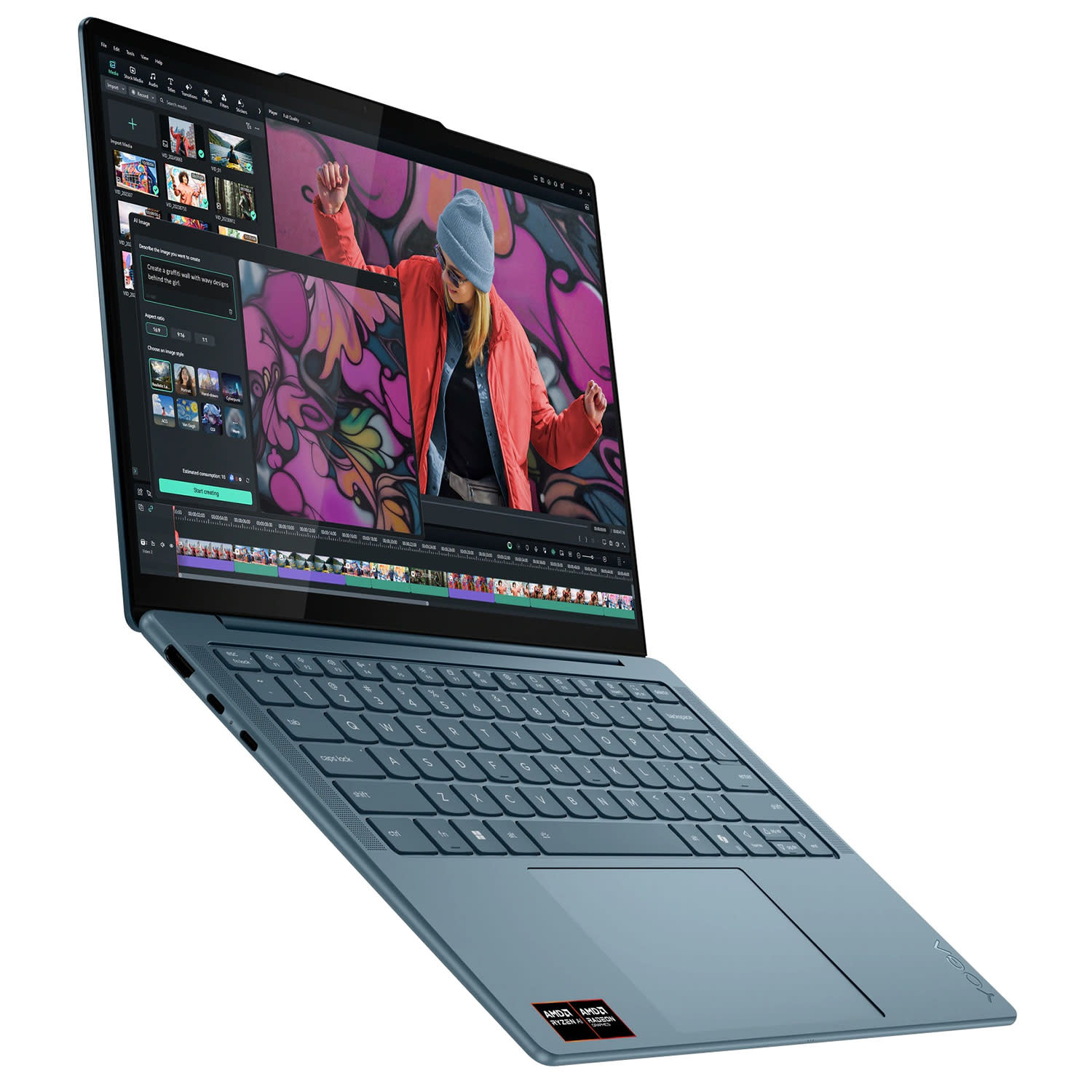 Εικόνα 2 του Lenovo Yoga Slim 7 Laptop 14" OLED (Ryzen AI 7 350/32 GB/1 TB/860M/Windows 11 Home)