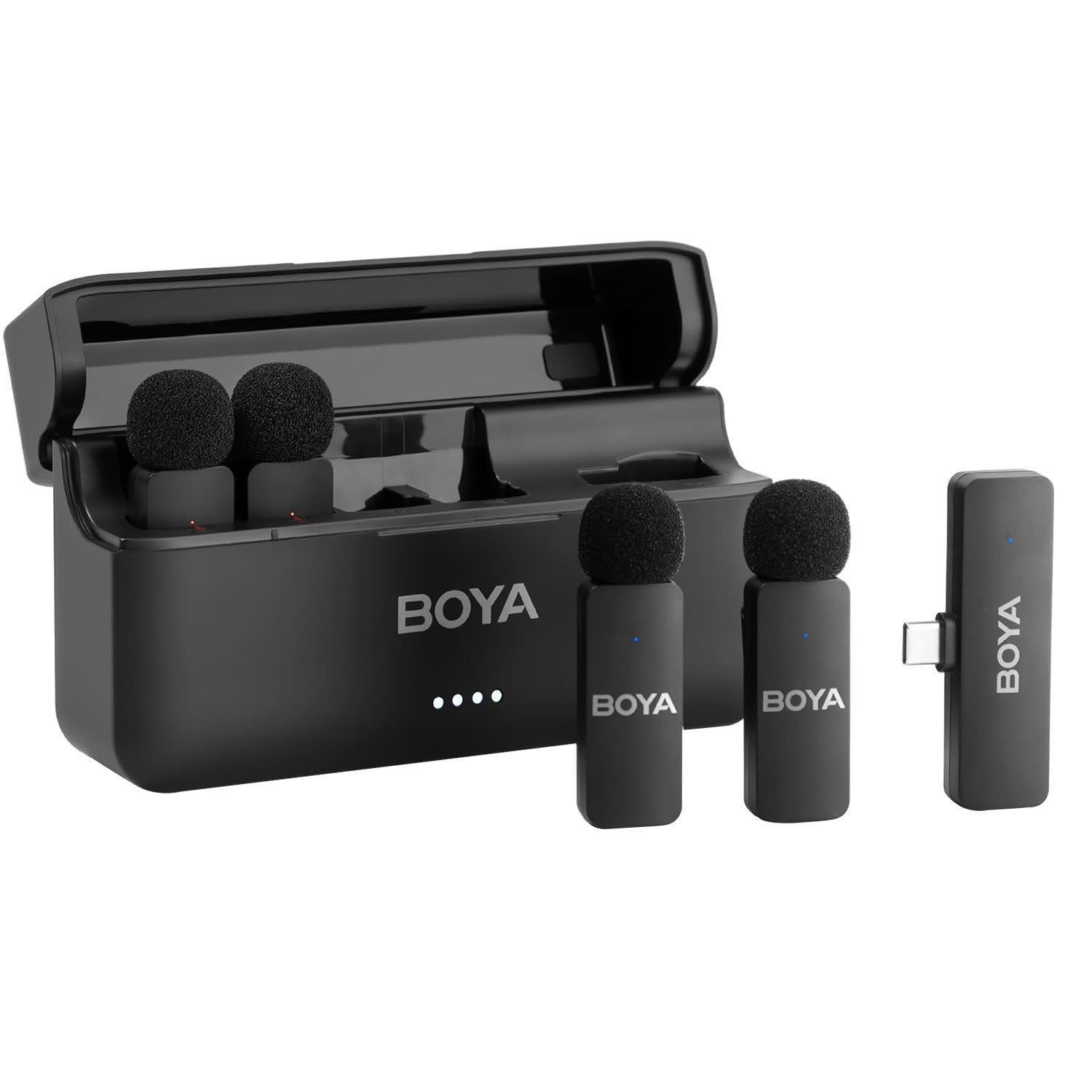 Κάνε κλικ για να δεις την εικόνα 1 του Boya BY-V4U Wireless 4-channel mini Lavalier USB-C 2.4GHz