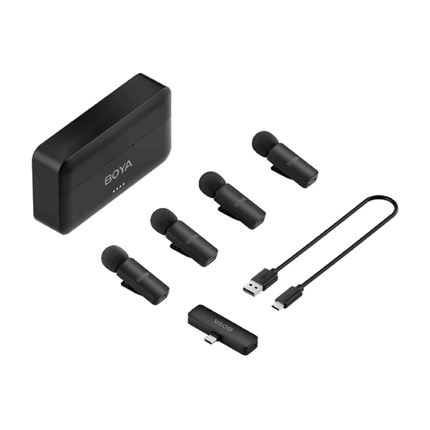 Κάνε κλικ για να δεις την εικόνα 2 του Boya BY-V4U Wireless 4-channel mini Lavalier USB-C 2.4GHz