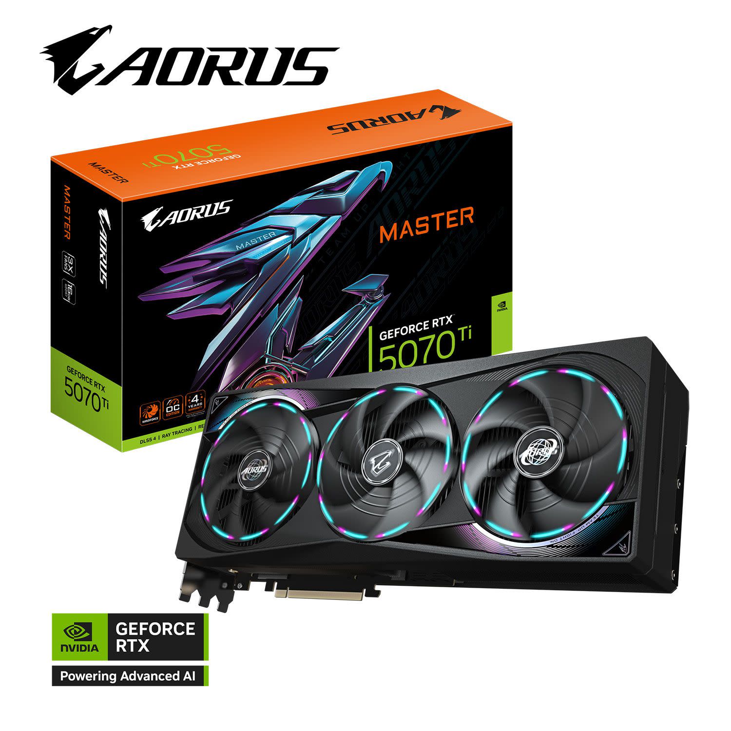 Εικόνα 1 του Gigabyte VGA GeForce RTX 5070 TI AORUS MASTER 16 GB
