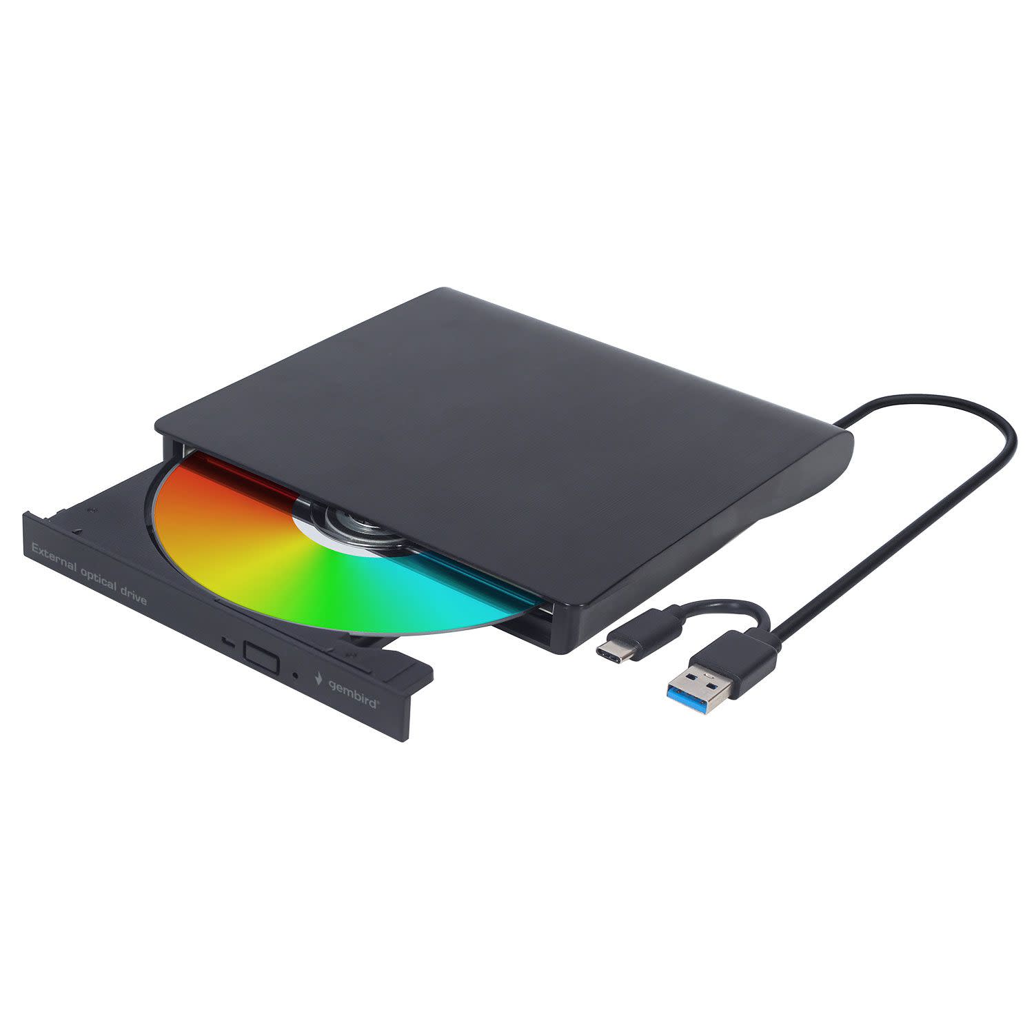Εικόνα 1 του Gembird External Optical DVD Drive USB 3.1/Type-C