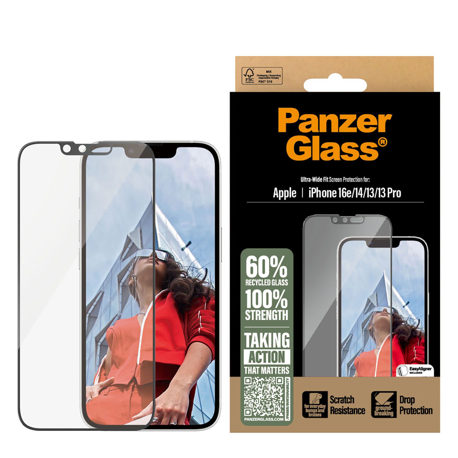 Εικόνα 2 του PanzerGlass iPhone 16e/14/13/13 Pro