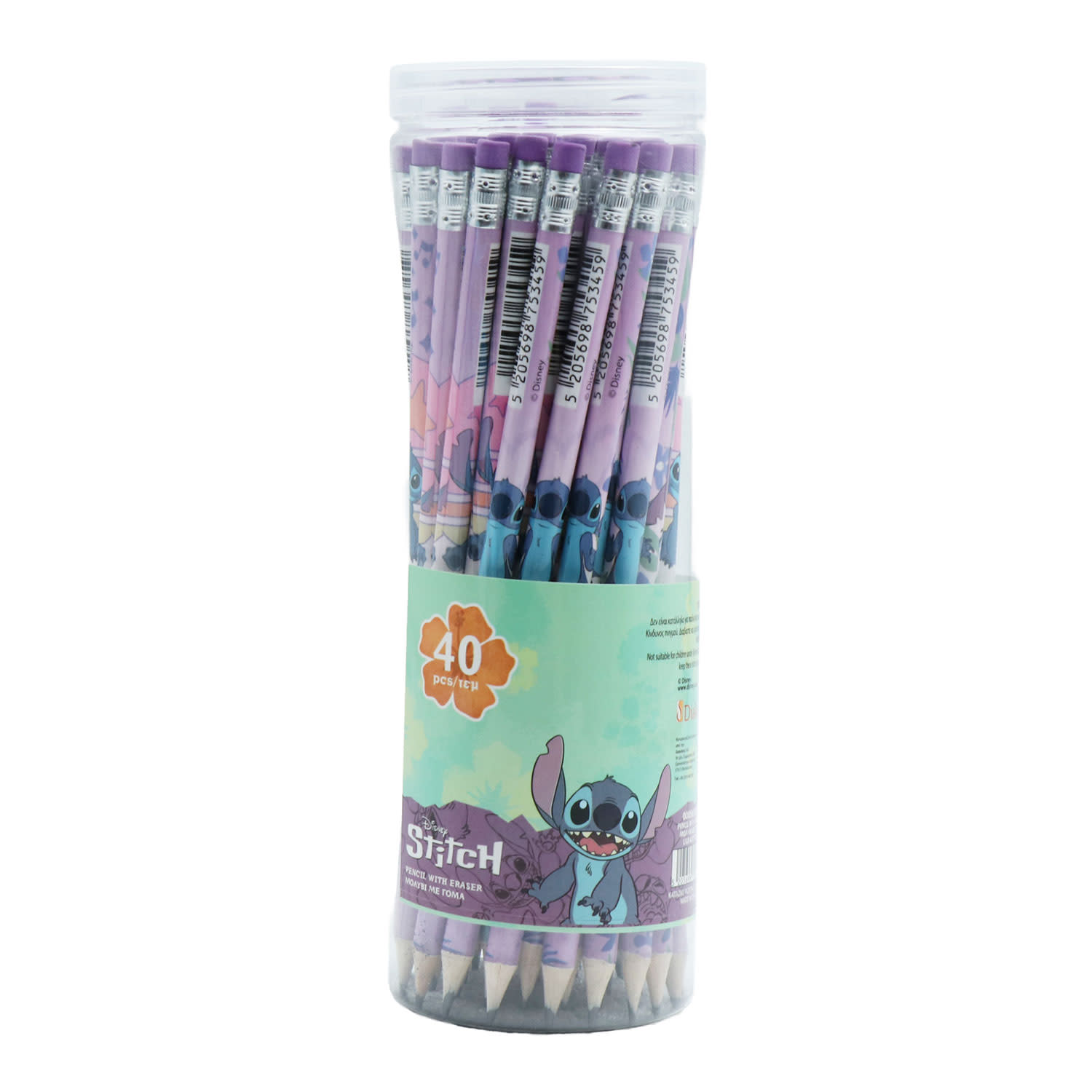 Εικόνα 1 του Must Team Μολύβι με Γόμα Lilo & Stitch HB
