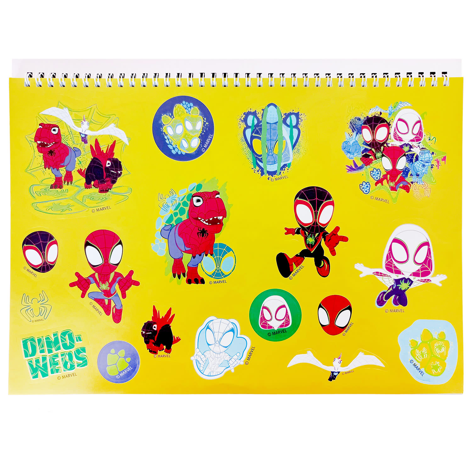 Εικόνα 2 του Gim Μπλοκ Ζωγραφικής 23x33 & Αυτοκόλλητα Spidey Dino Webs 40 Φύλλων