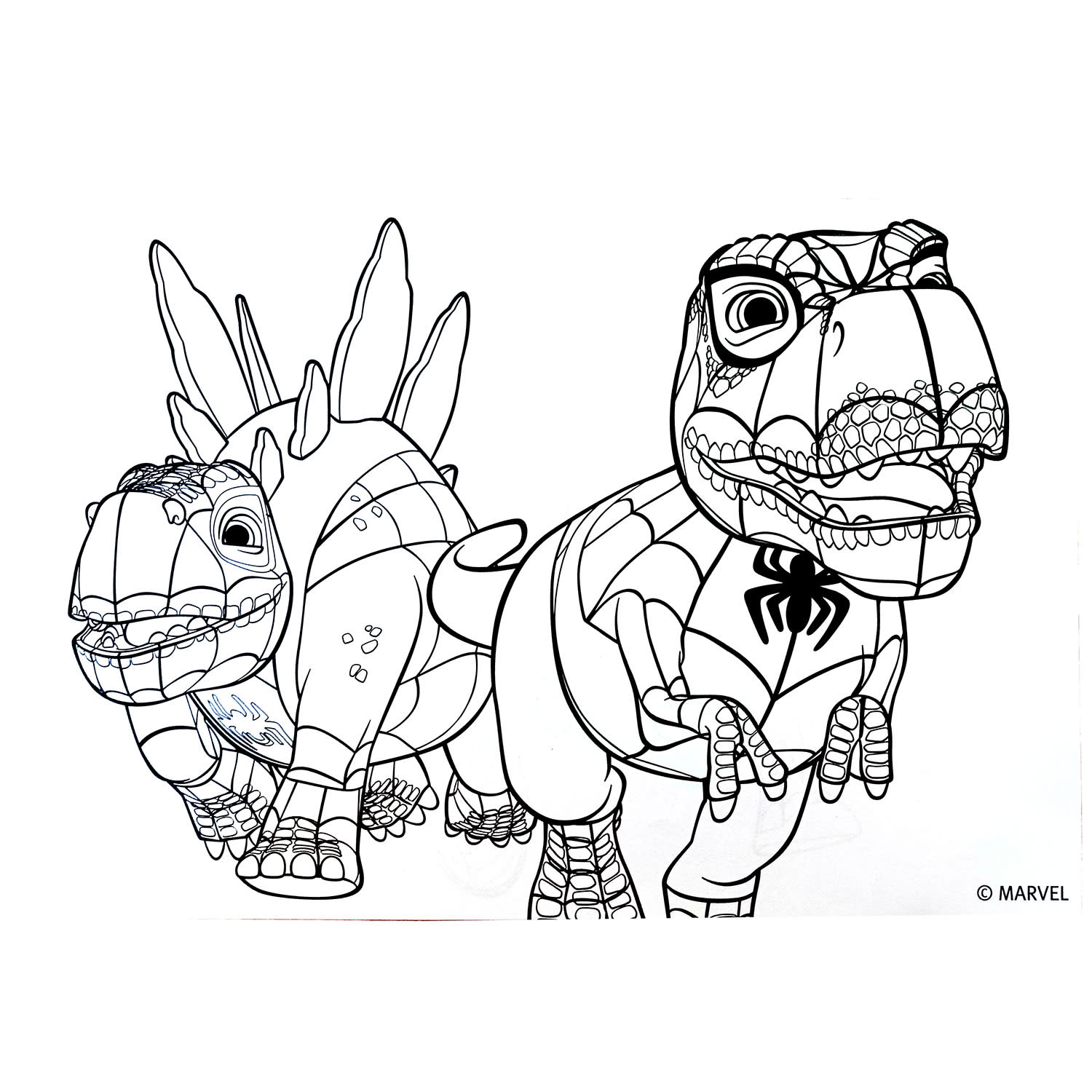 Εικόνα 4 του Gim Μπλοκ Ζωγραφικής 23x33 & Αυτοκόλλητα Spidey Dino Webs 40 Φύλλων