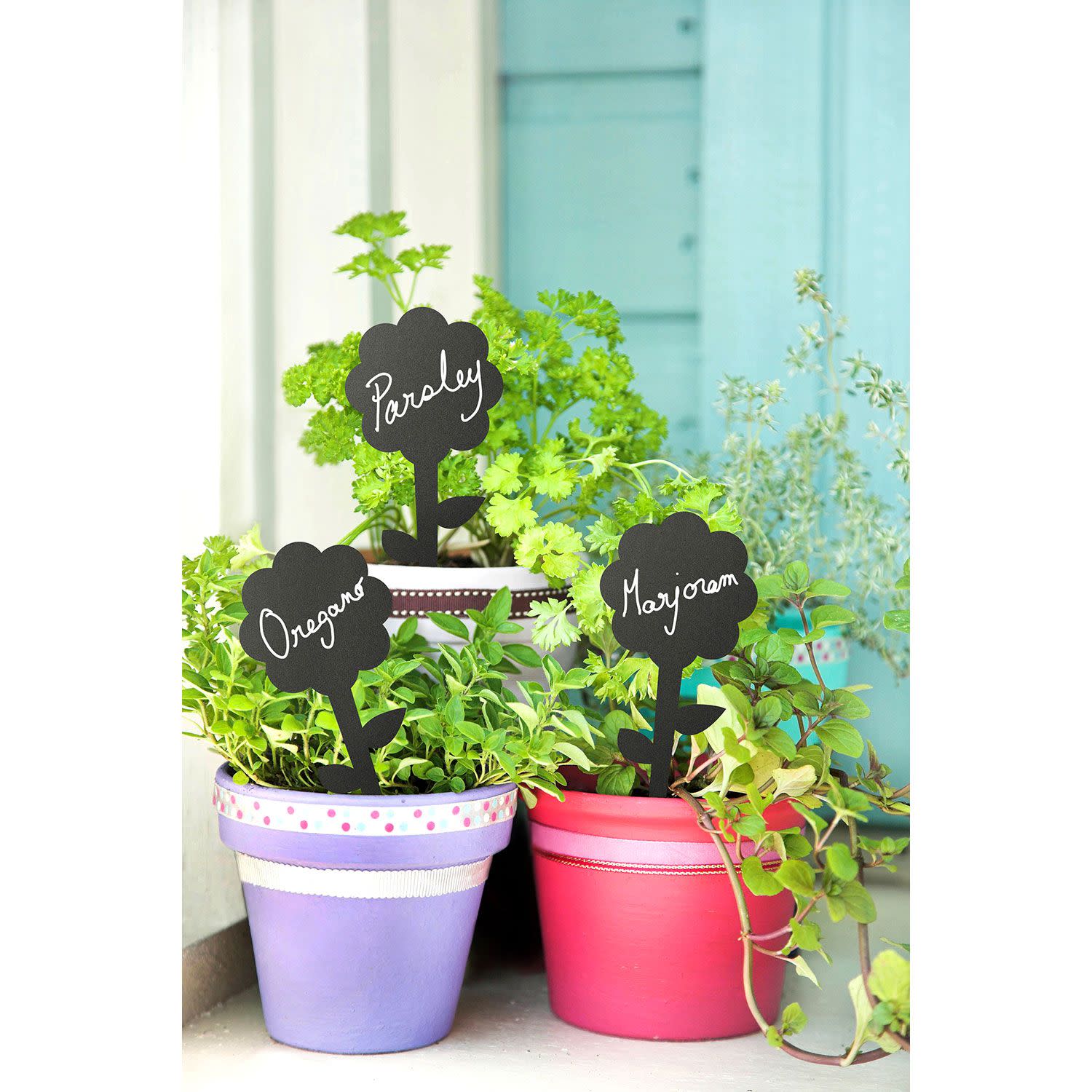 Κάνε κλικ για να δεις την εικόνα 6 του Securit Ετικέτες Μαυροπίνακα Λουλούδι 18X7X0,1cm