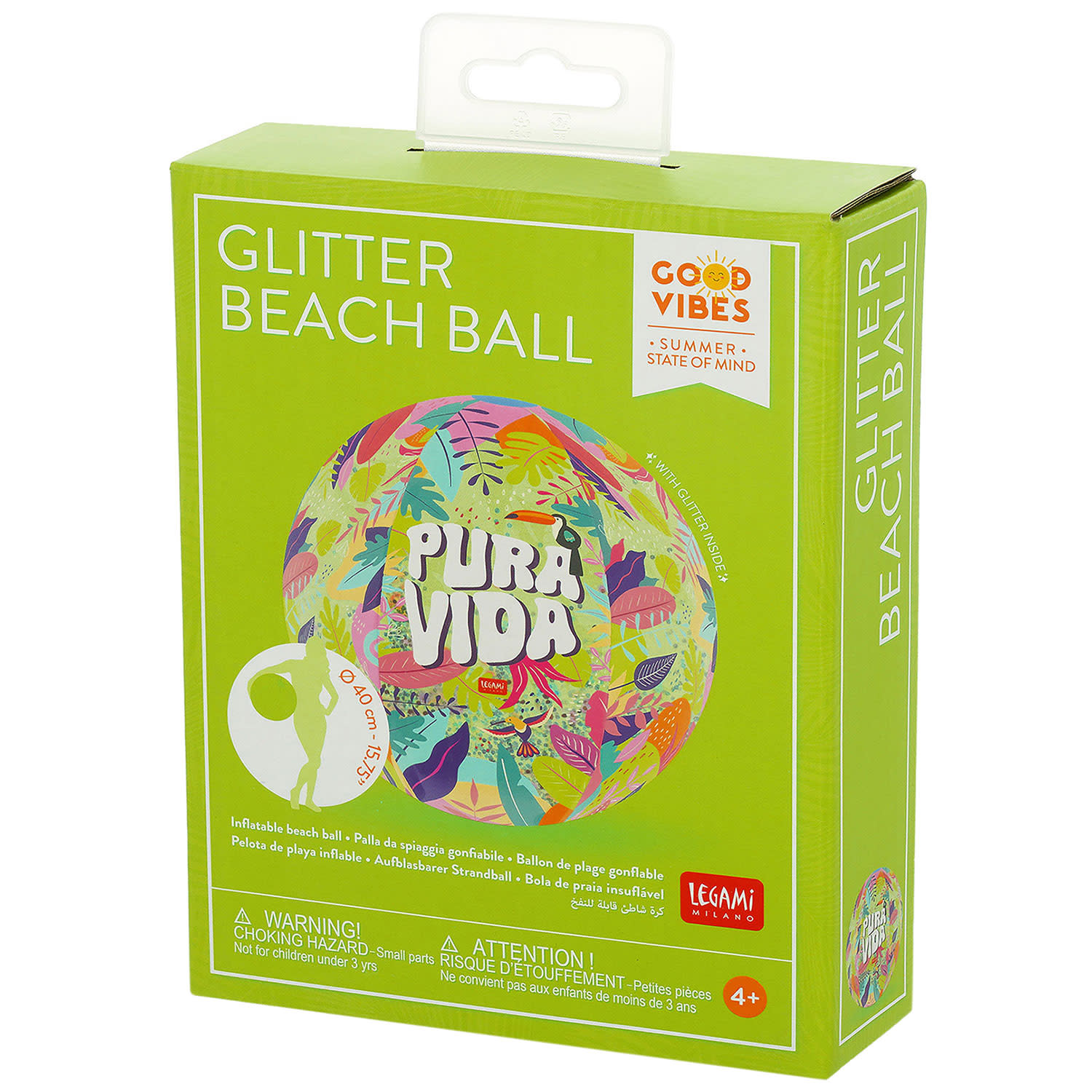 Κάνε κλικ για να δεις την εικόνα 3 του Legami Glitter Μπάλα Παραλίας Pura Vida