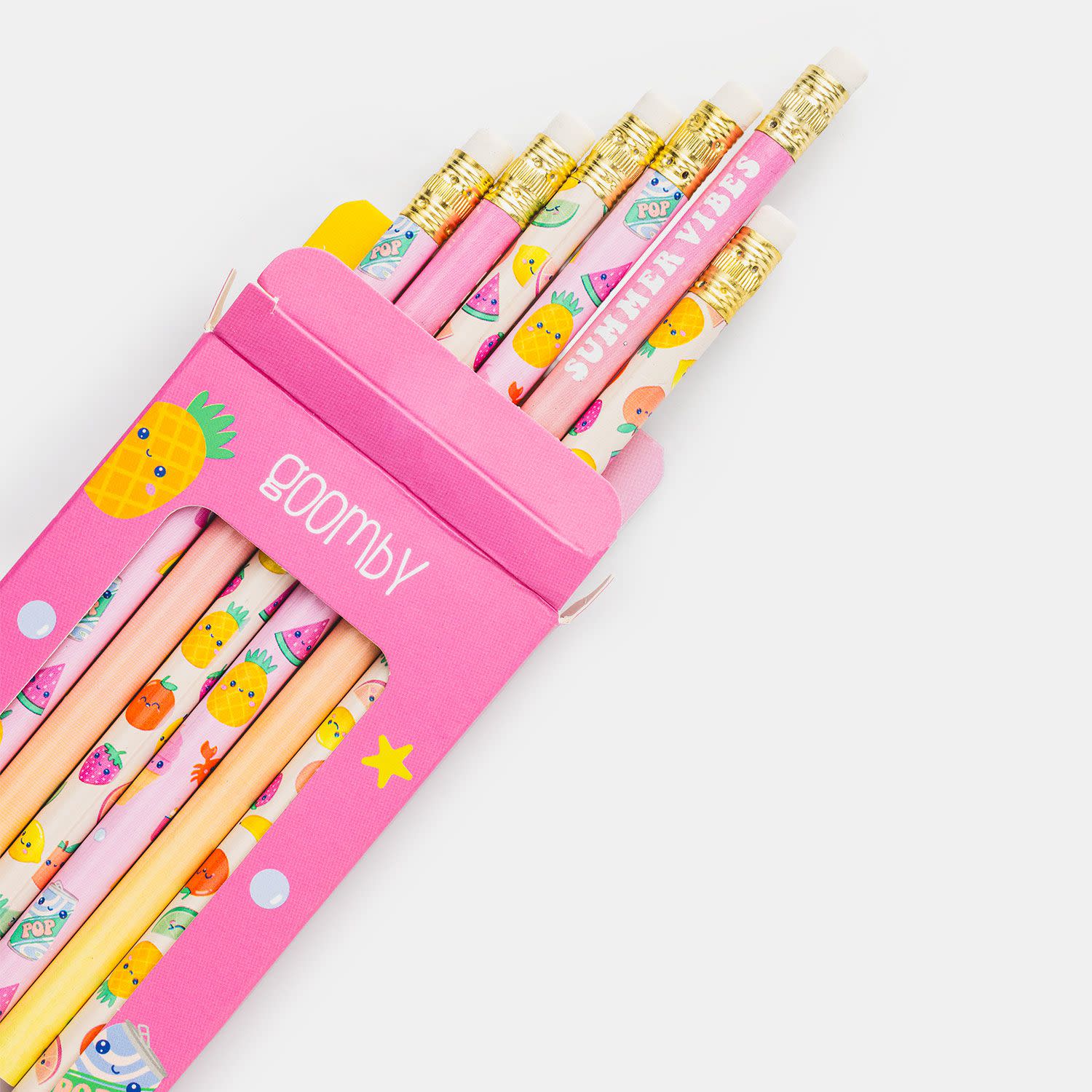 Εικόνα 3 του Goomby Μολύβια με Γόμα Strawberries HB 6τεμ.