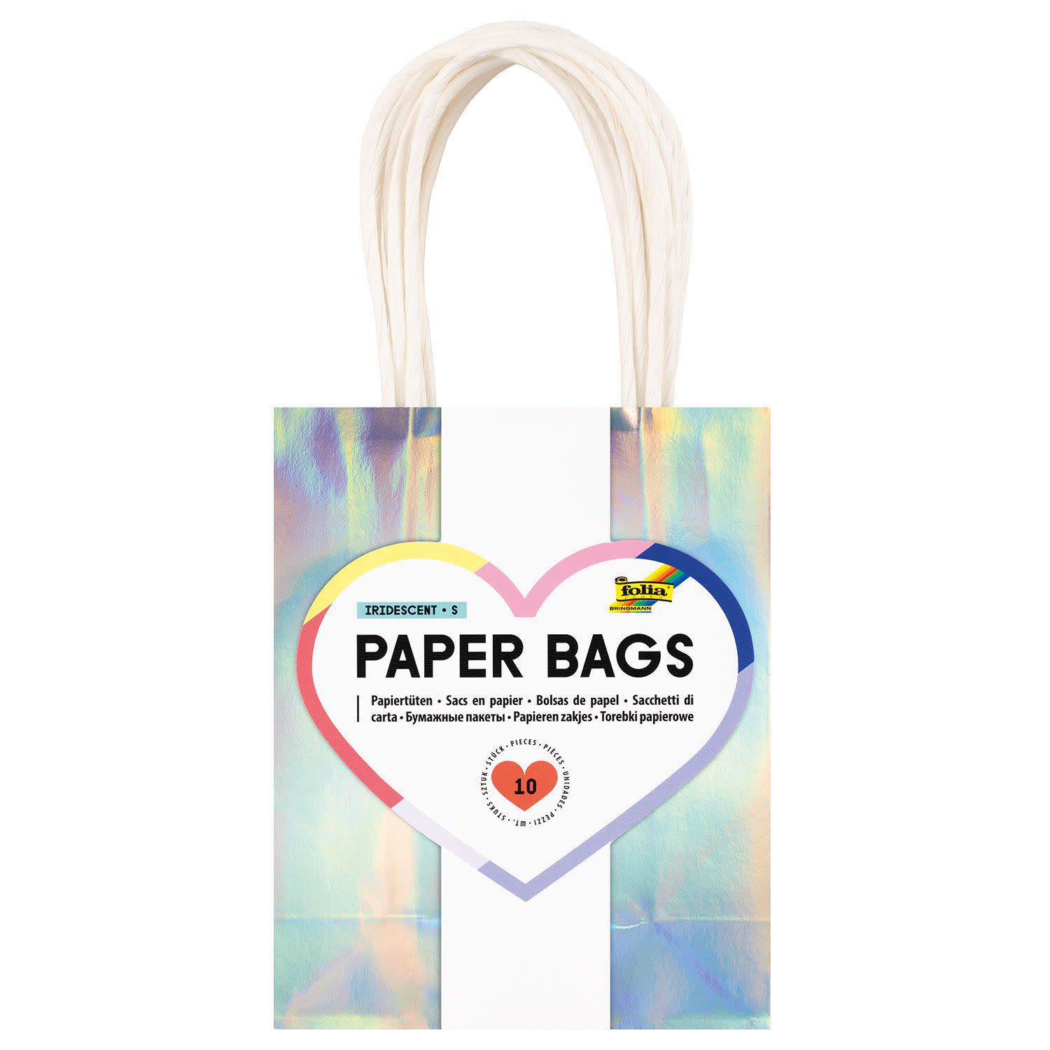 Folia Τσάντες Δώρου Holographic 12x15x5,5cm 10τεμ.