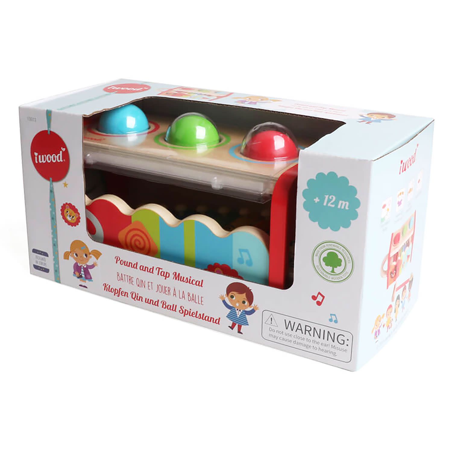 Εικόνα 1 του Iwood Ξύλινο ξυλόφωνο & μπάλες