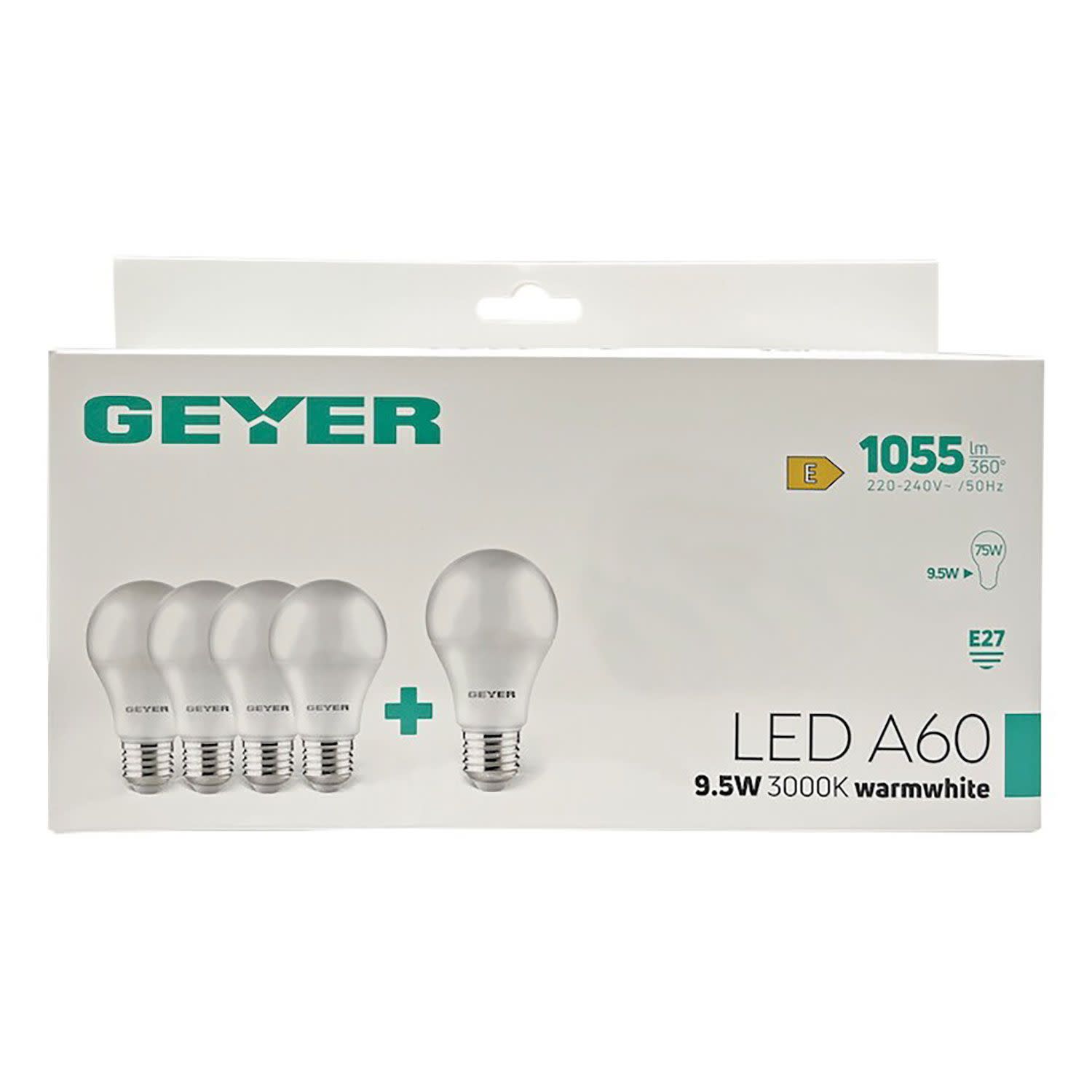 Εικόνα 1 του Geyer Λαμπτήρας E27 9,5W 3000K 1055lm 5p