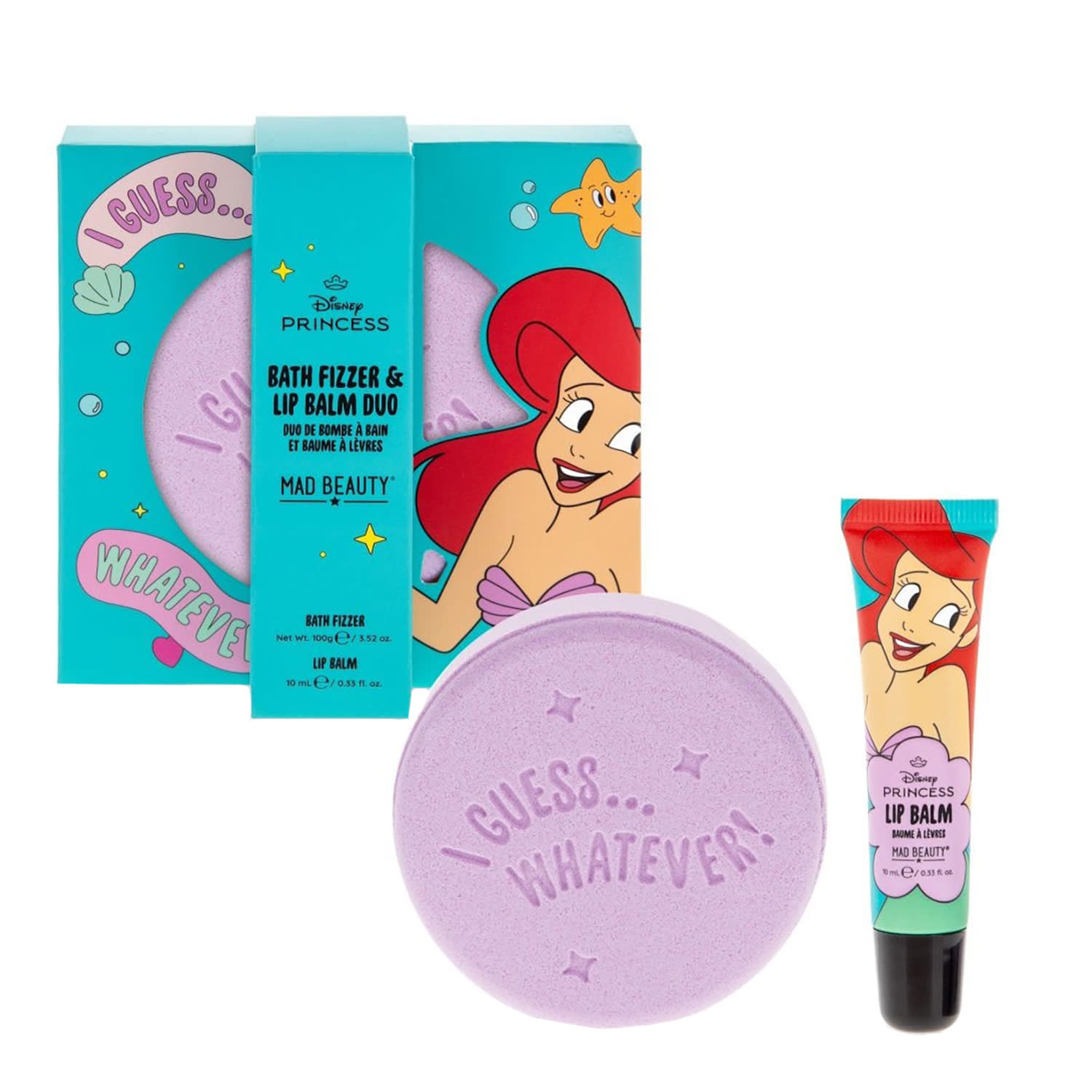 Εικόνα 2 του Mad Beauty Disney Princess Bath Fizzer & Lip Balm Ariel