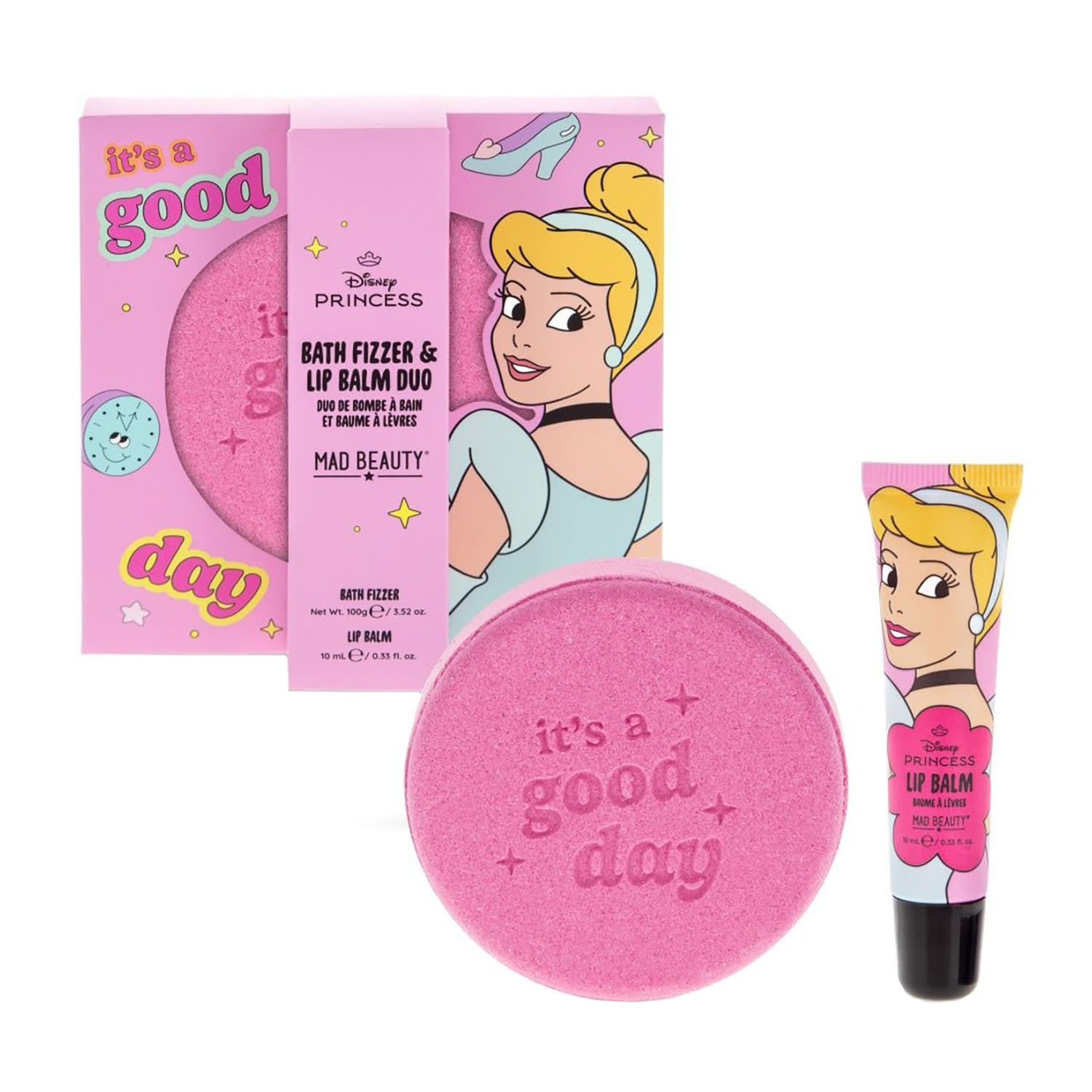 Εικόνα 2 του Mad Beauty Disney Princess Bath Fizzer & Lip Balm Cinderella
