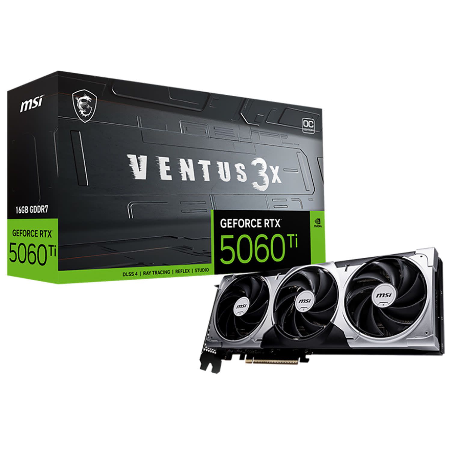 Εικόνα 1 του MSI VGA GeForce RTX 5060 Ti VENTUS 3X OC 16 GB
