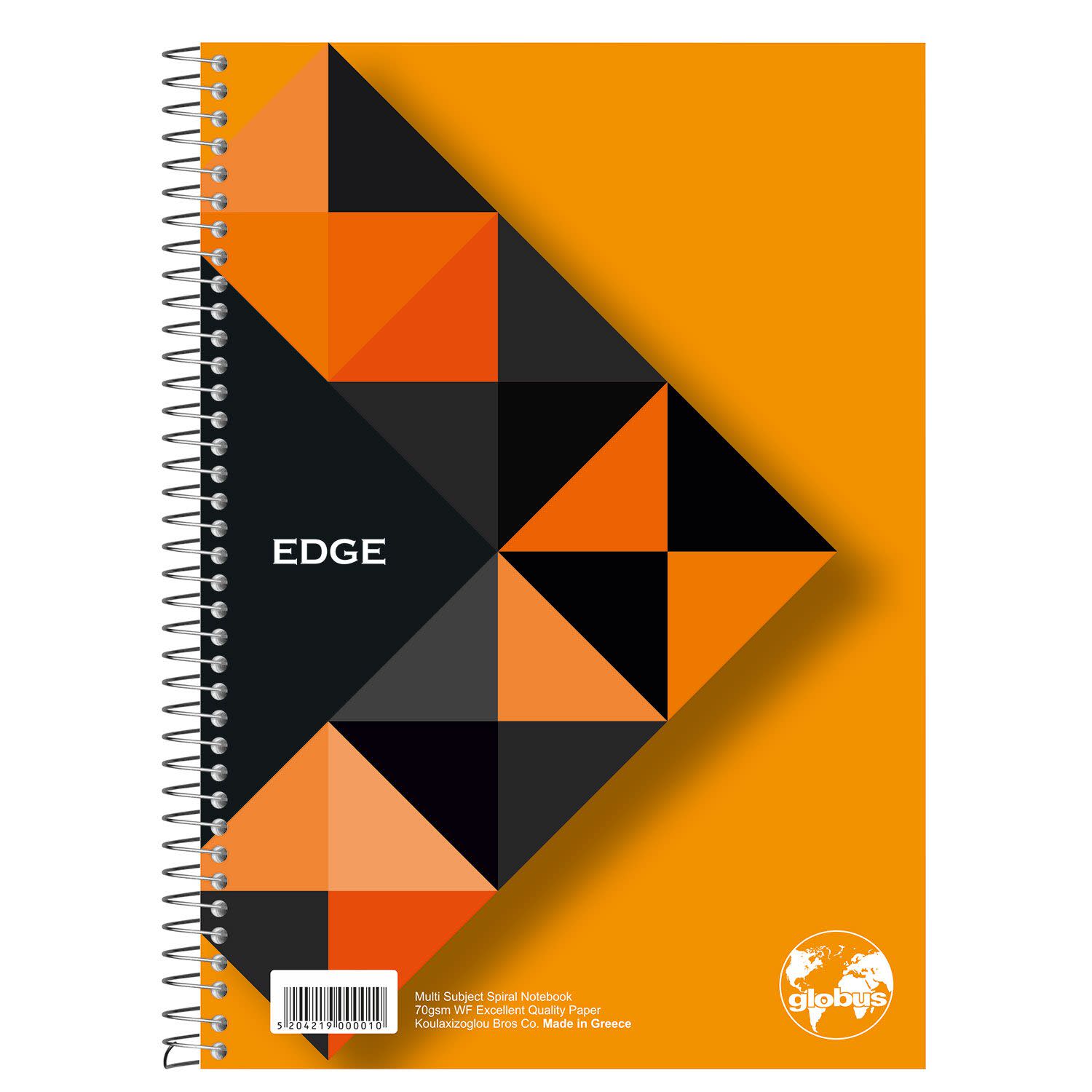 Εικόνα 4 του Globus Τετράδιο Σπιράλ Ριγέ A4 2 Θεμάτων Edge 60 Φύλλα