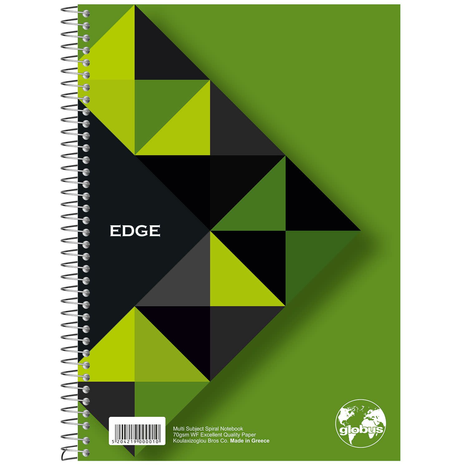 Εικόνα 5 του Globus Τετράδιο Σπιράλ Ριγέ A4 2 Θεμάτων Edge 60 Φύλλα