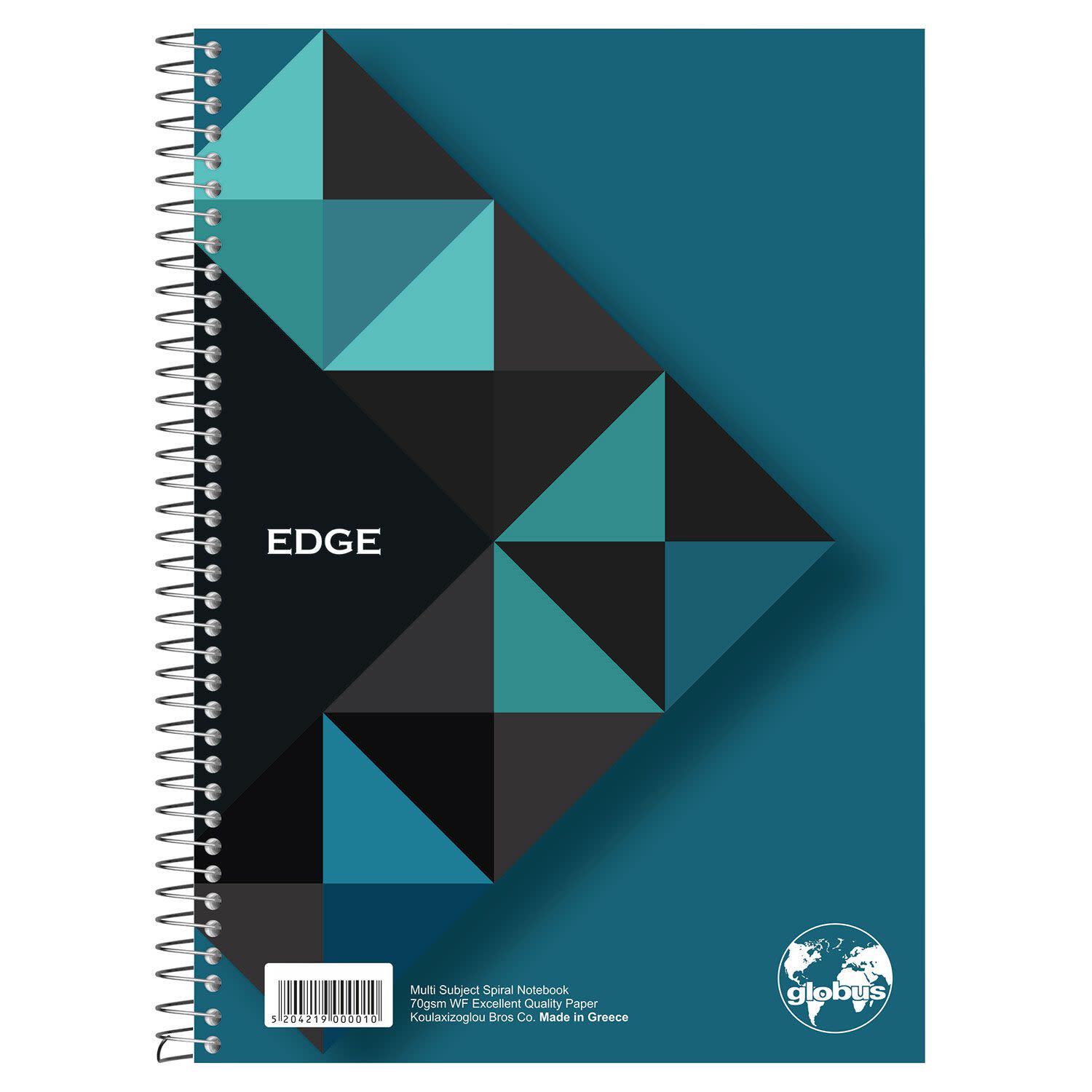 Εικόνα 3 του Globus Τετράδιο Σπιράλ Ριγέ 17x25cm 3 Θεμάτων Edge 90 Φύλλα