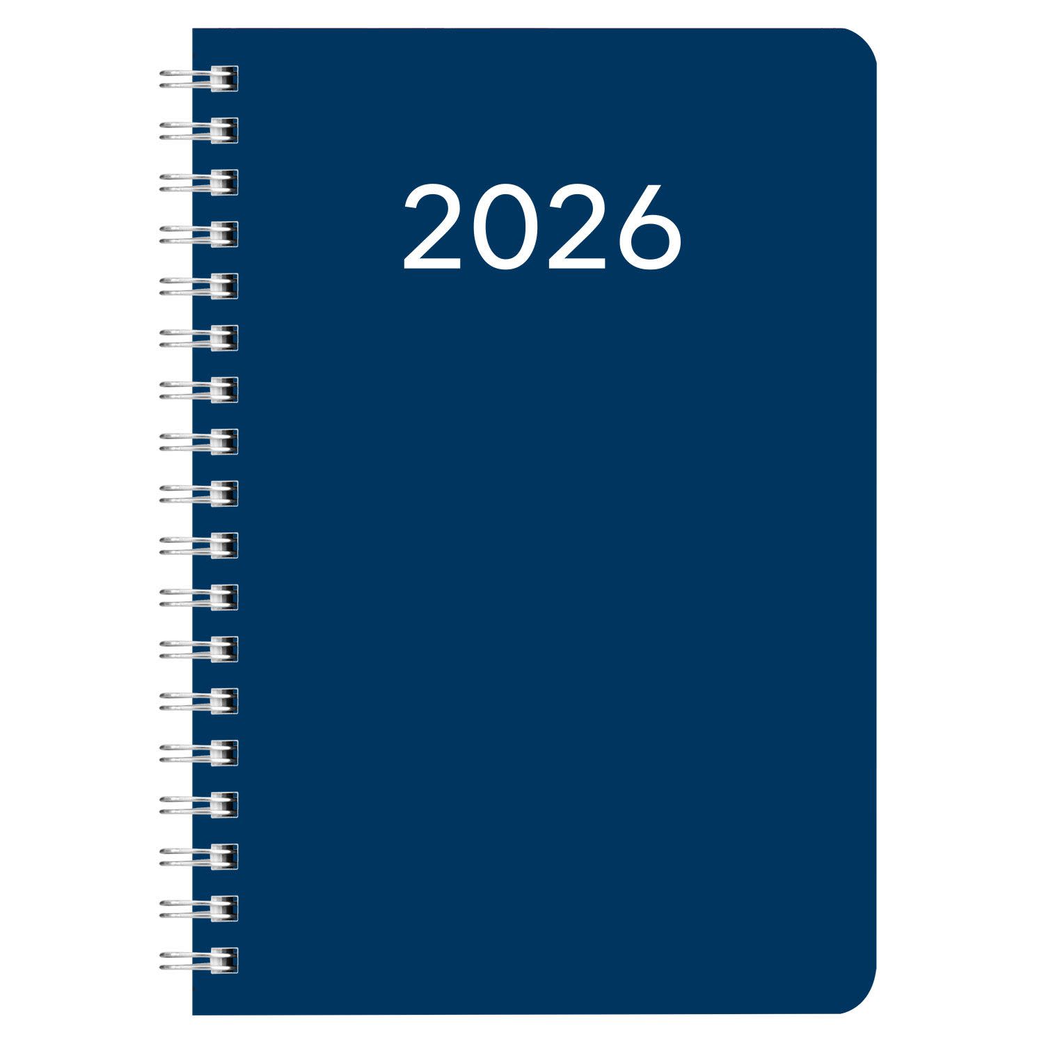 Εικόνα 1 του 2026 Ημερολόγιο Ημερήσιο Σπιραλ 12x17, 01 Μπλε
