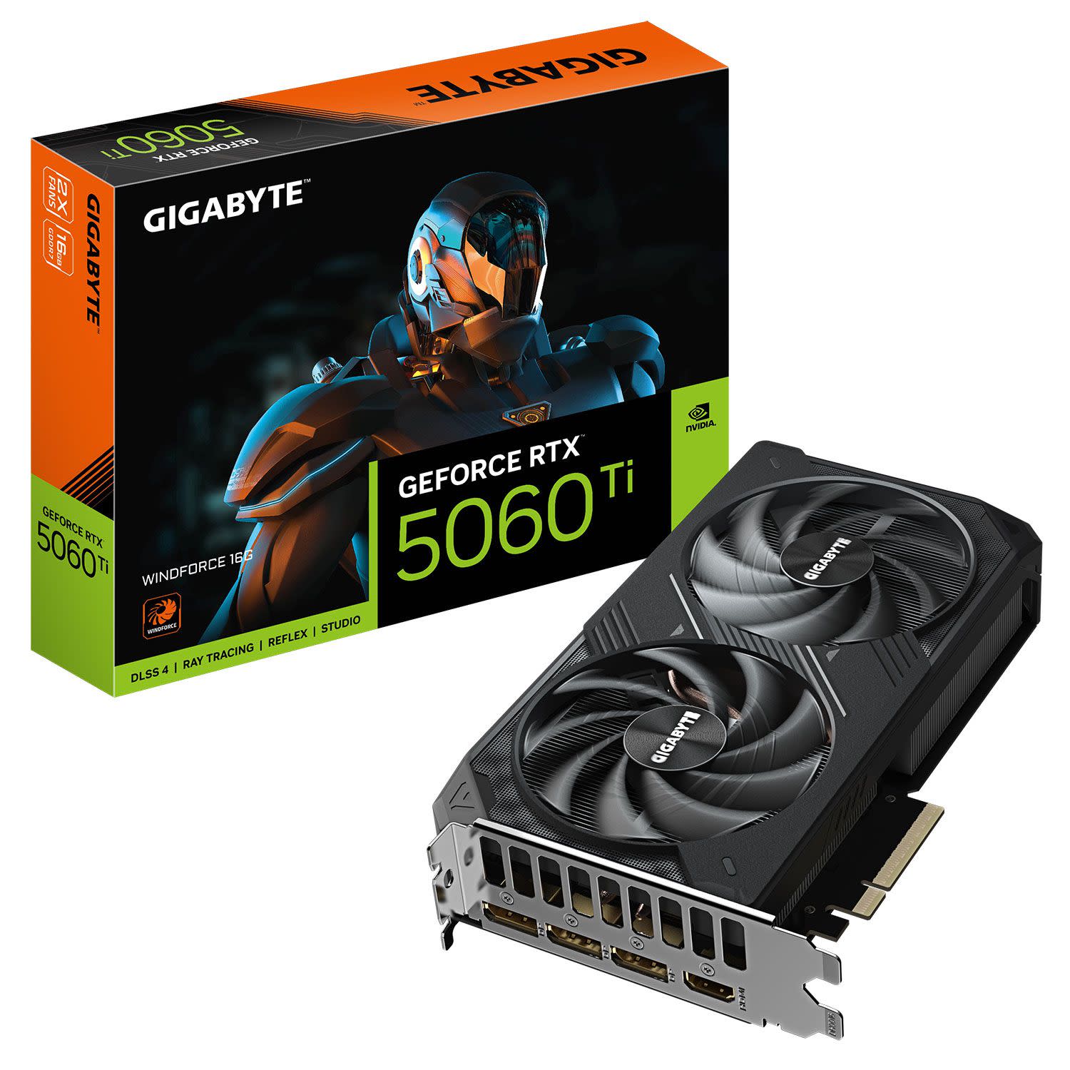 Εικόνα 1 του Gigabyte VGA GeForce RTX 5060 Ti Windforce 16 GB