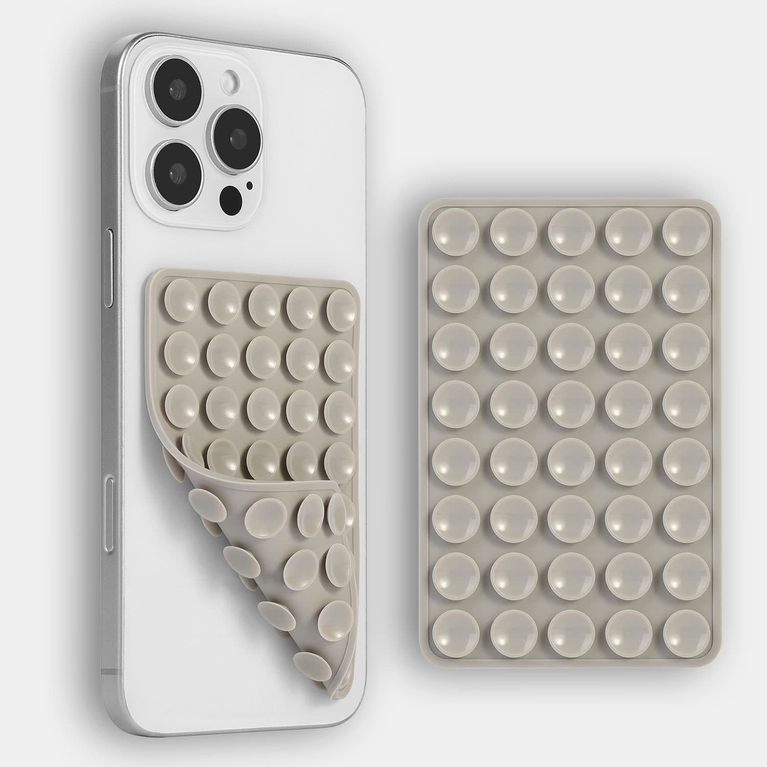 Εικόνα 2 του Sentio Βεντούζα Σιλικόνης για Κινητό Γκρι