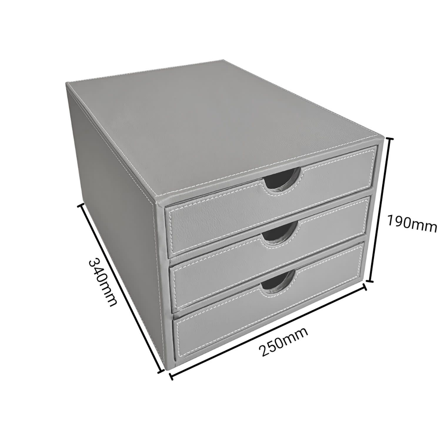 Εικόνα 2 του Osco Αρχειοθήκη 3 Συρταριών Γκρι