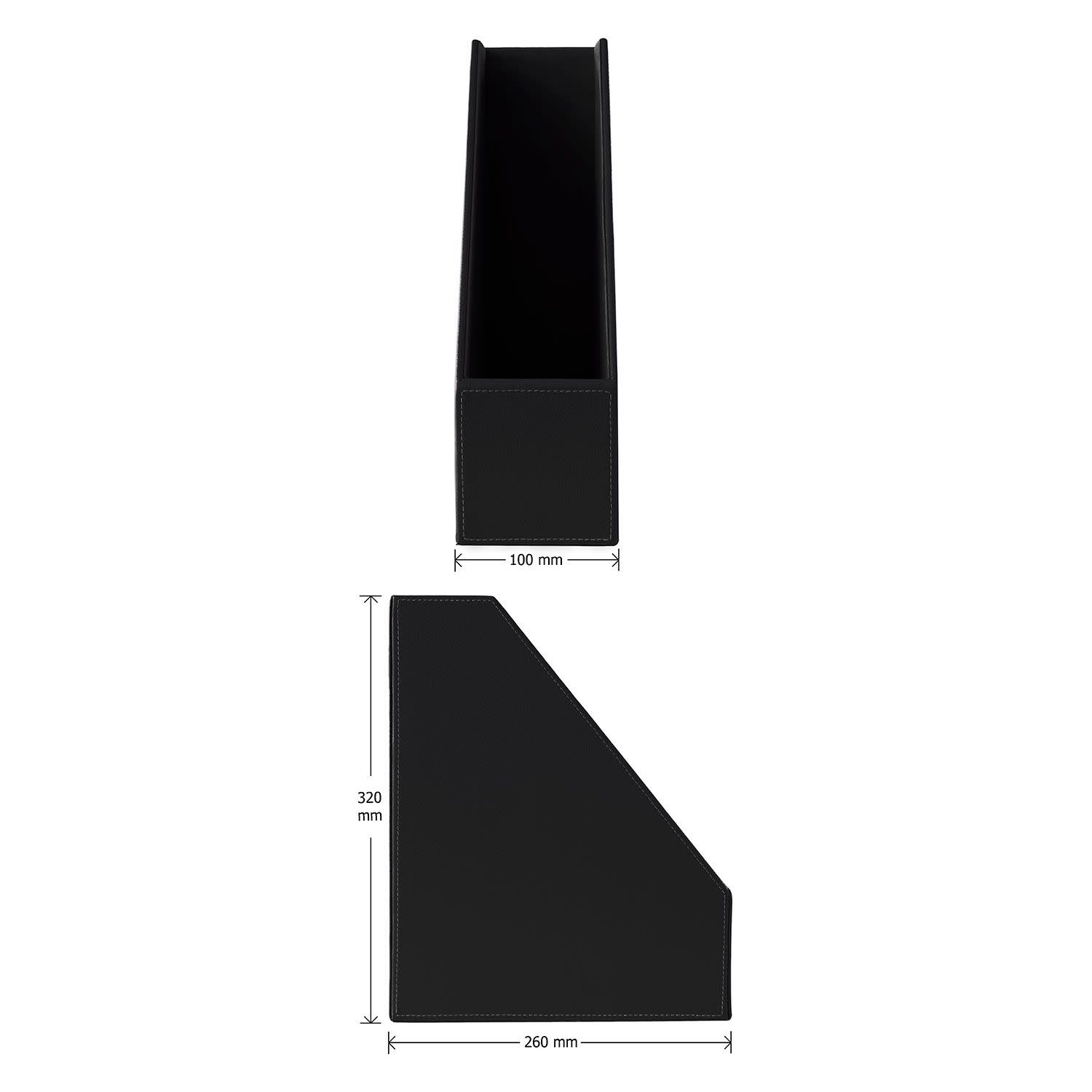 Εικόνα 2 του Osco Θήκη Περιοδικών Δερματίνη Μαύρη