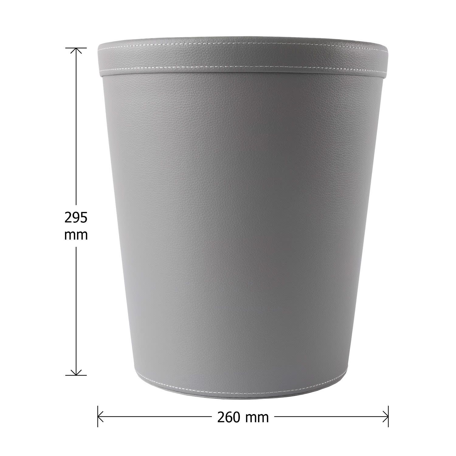 Κάνε κλικ για να δεις την εικόνα 2 του Osco Καλάθι Αχρήστων Δερματίνη Γκρι 29cm