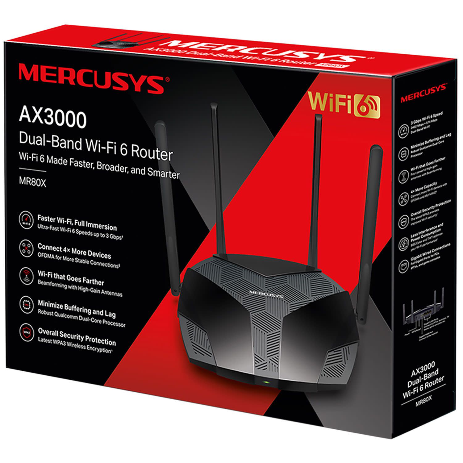 Εικόνα 2 του Mercusys WiFi VPN Router AX 3000 MR80X