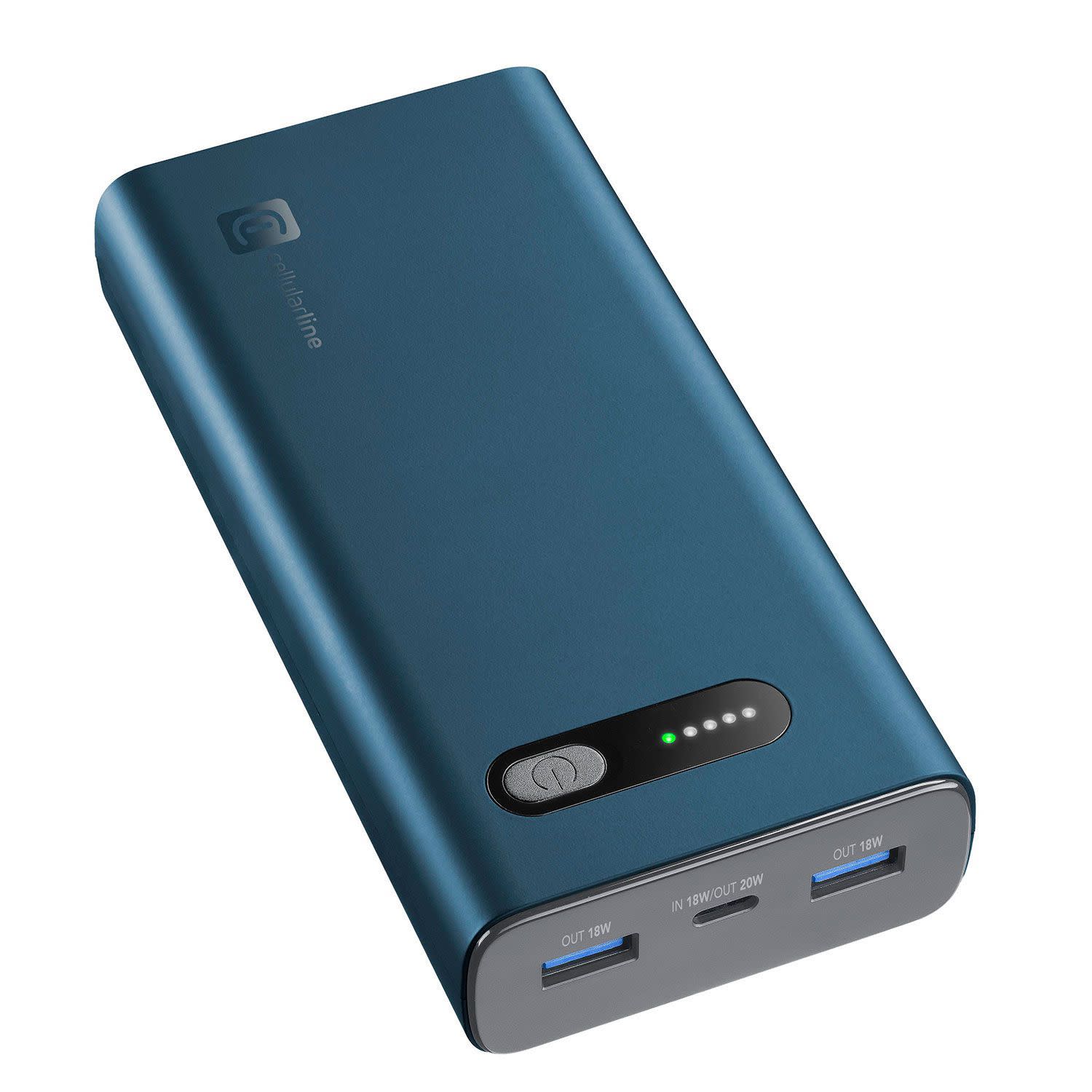 Εικόνα 1 του Cellularline Powerbank PD 20000 mAh 3 Θέσεων 20W Μπλε