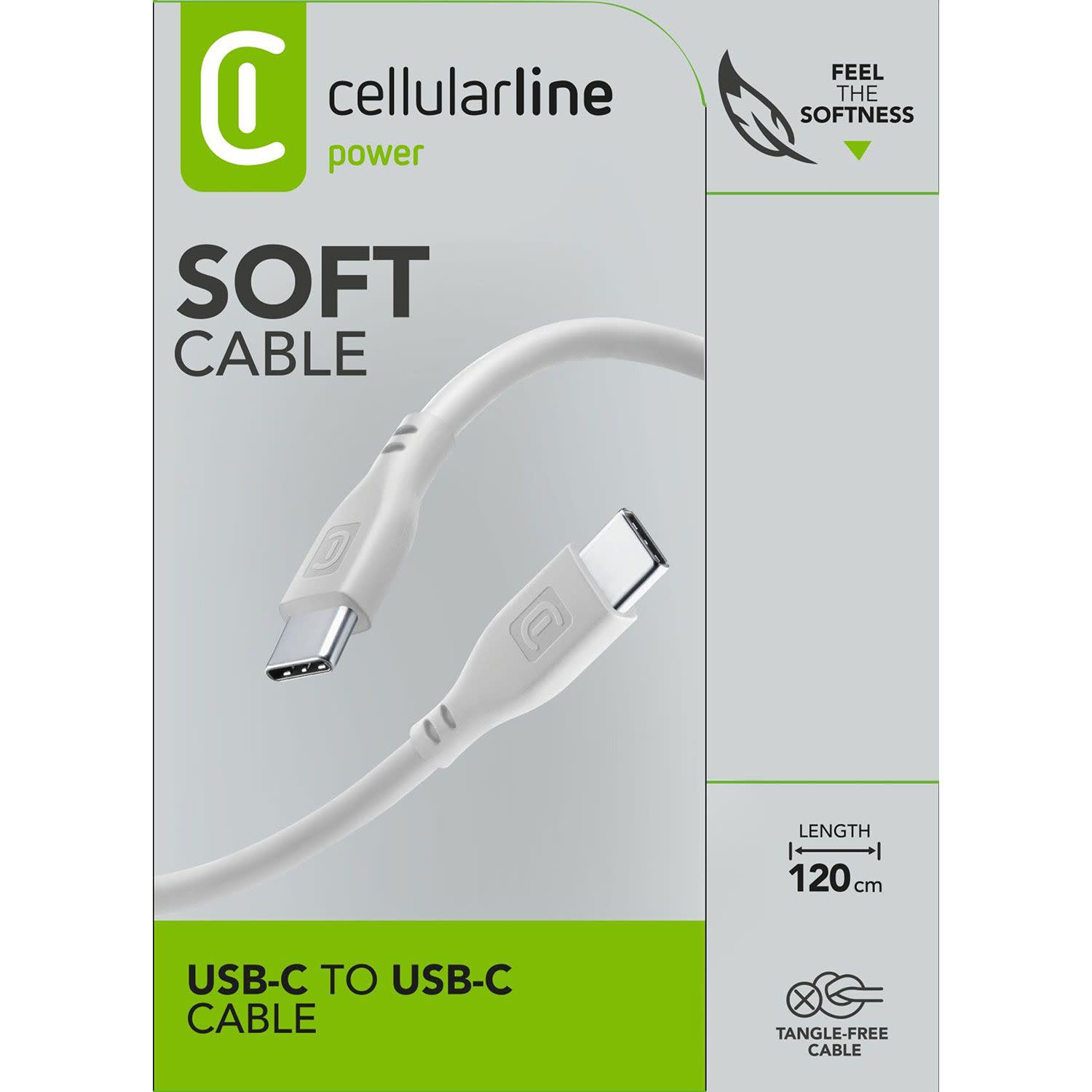 Εικόνα 3 του Cellularline Καλώδιο USB-C to USB-C 1.2 m Γκρι