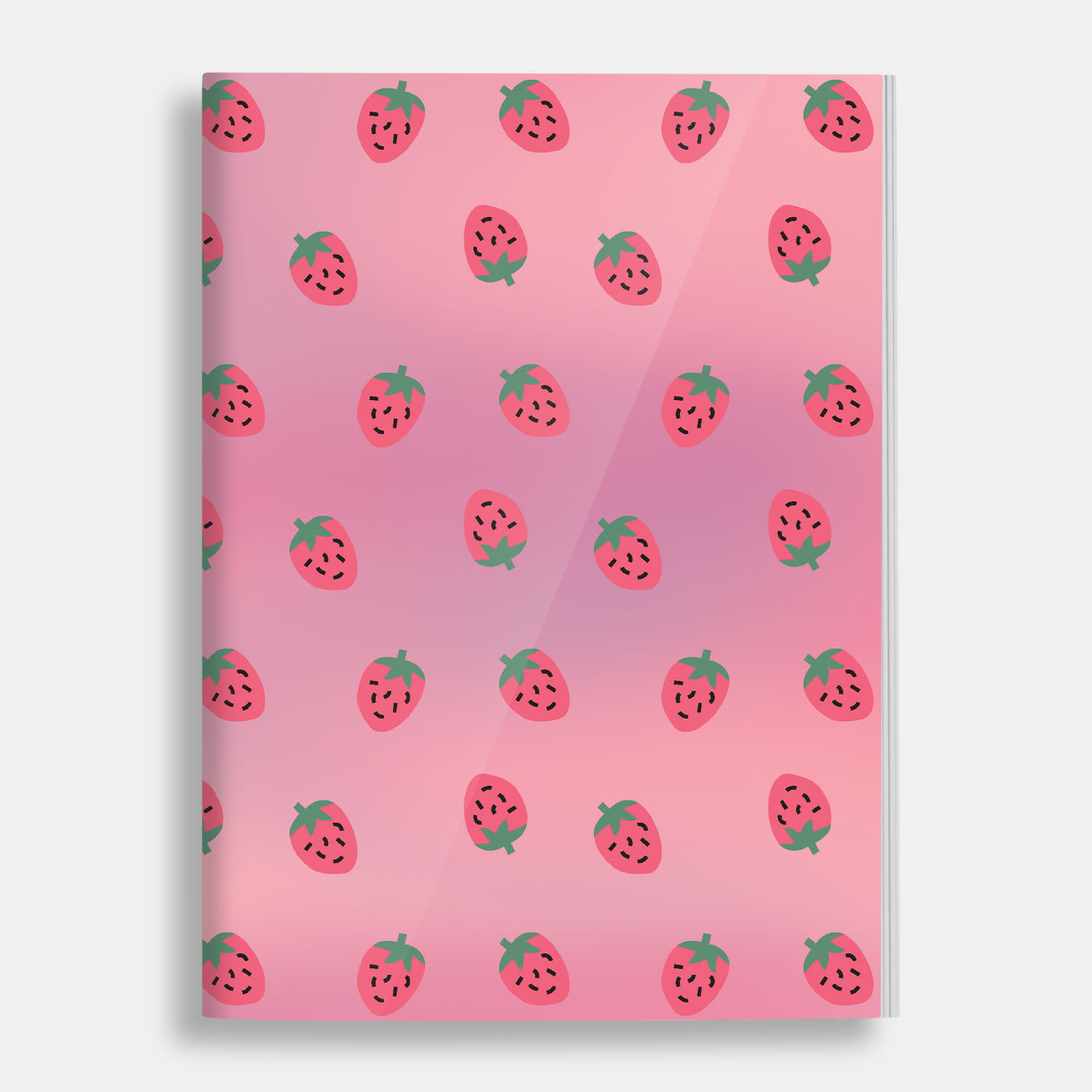 Goomby Τετράδιο Ριγέ 17x25 Strawberries 40 φύλλων