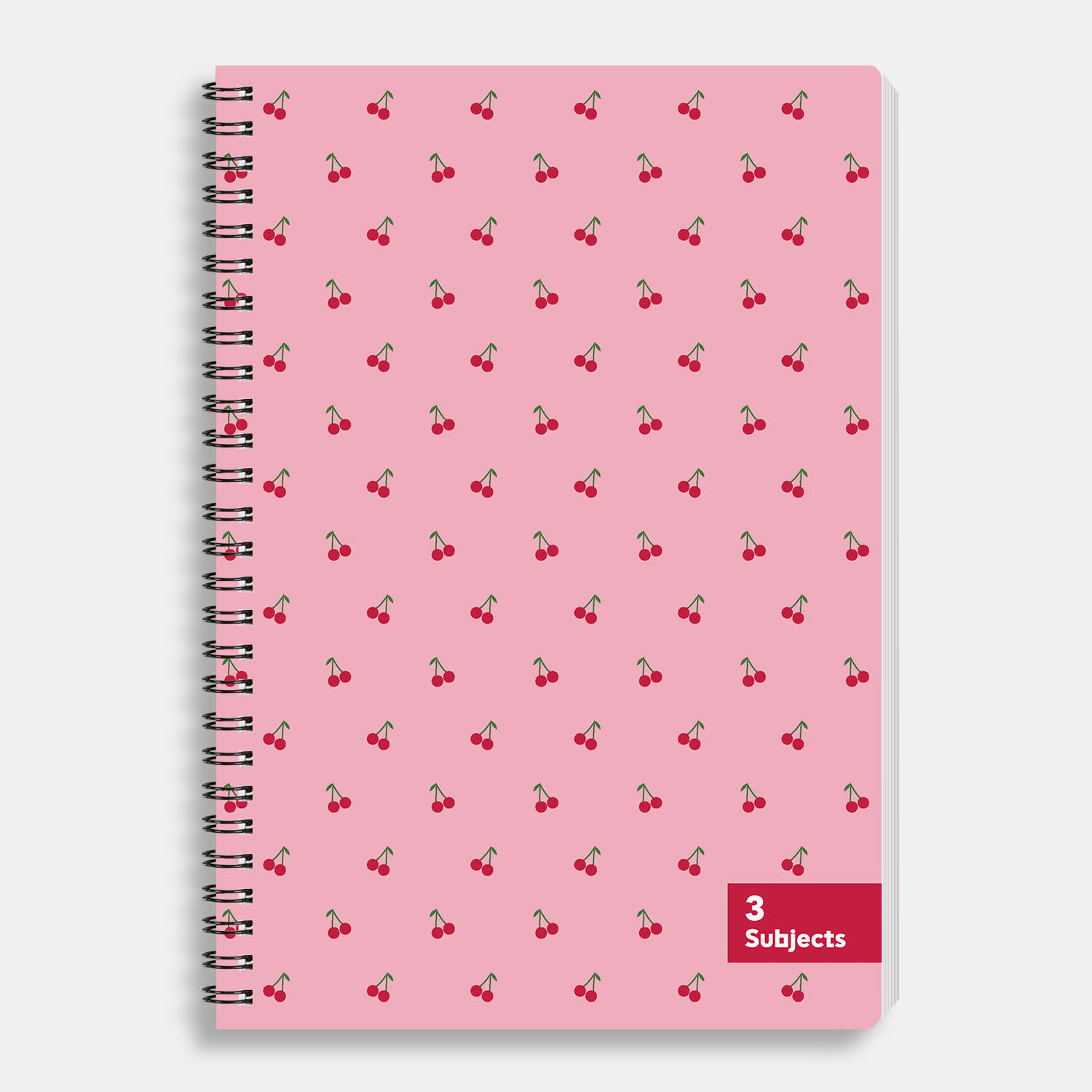 Εικόνα 1 του Sentio Τετράδιο Σπιράλ 17x25 3 Θεμάτων Cherries 105 Φύλλα