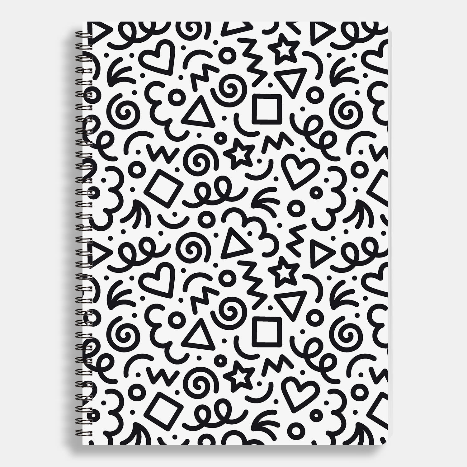 Εικόνα 1 του Sentio Τετράδιο Σπιράλ Α4 Doodle 80 φύλλων