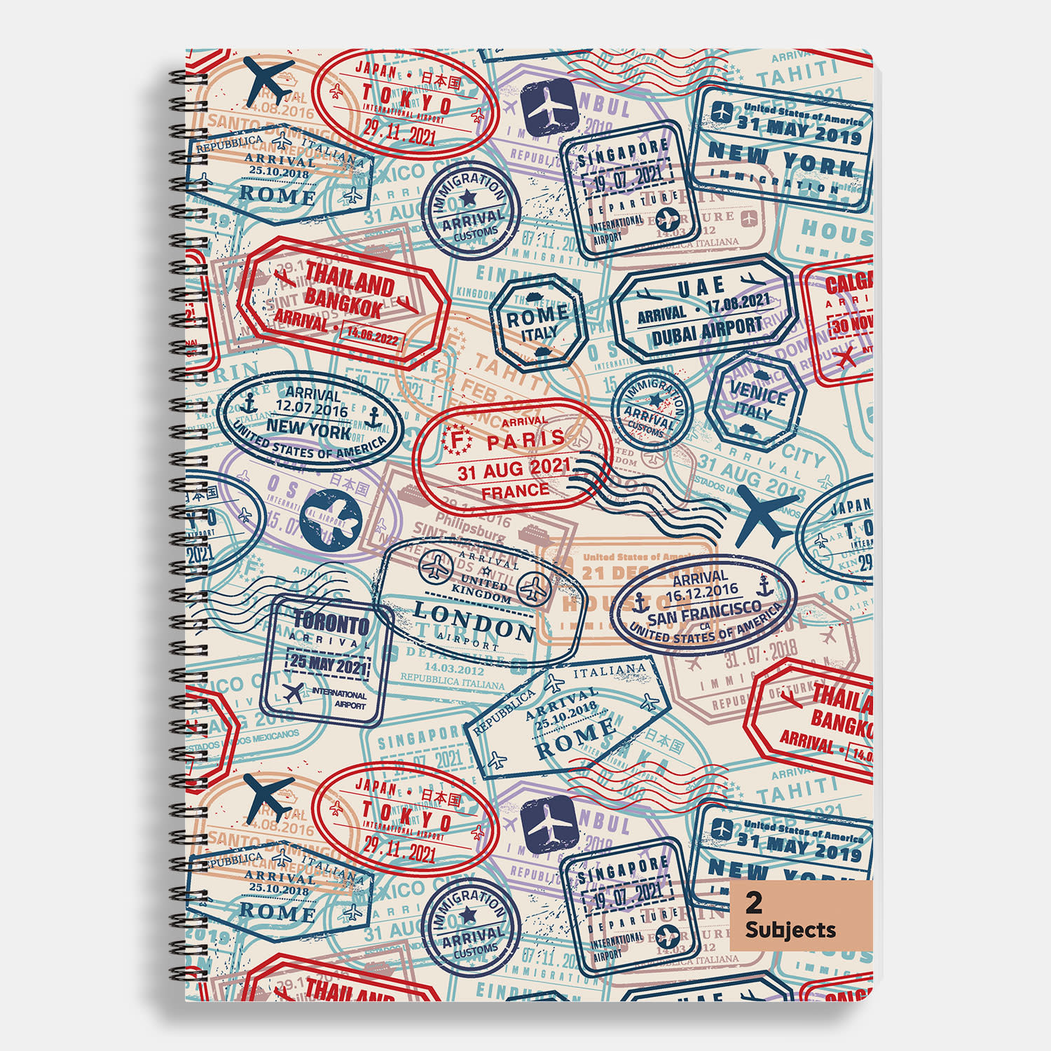 Sentio Τετράδιο Σπιράλ Α4 2 Θεμάτων World 70 Φύλλα