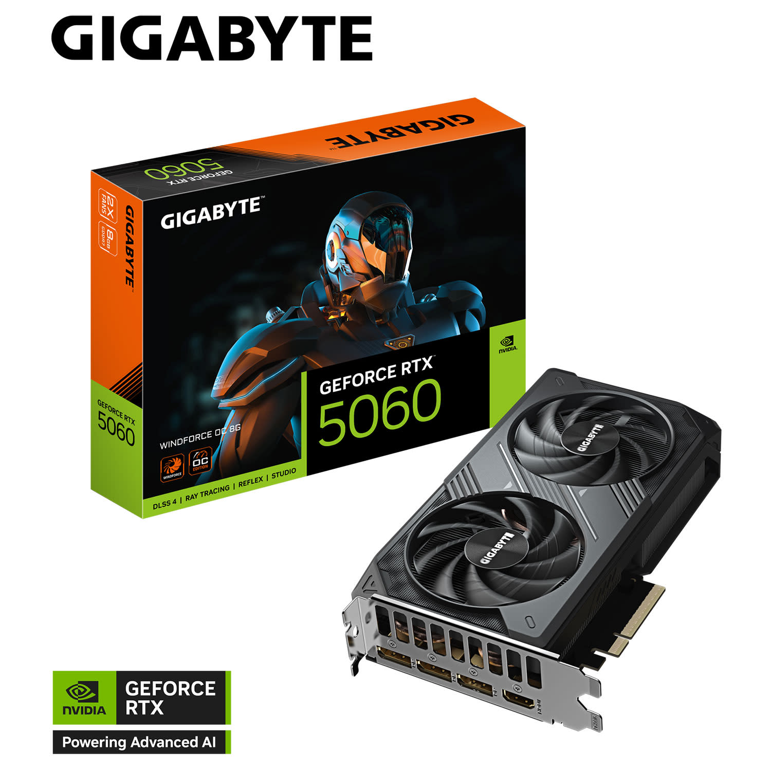 Gigabyte VGA GeForce RTX RTX 5060 Windforce OC 8 GB