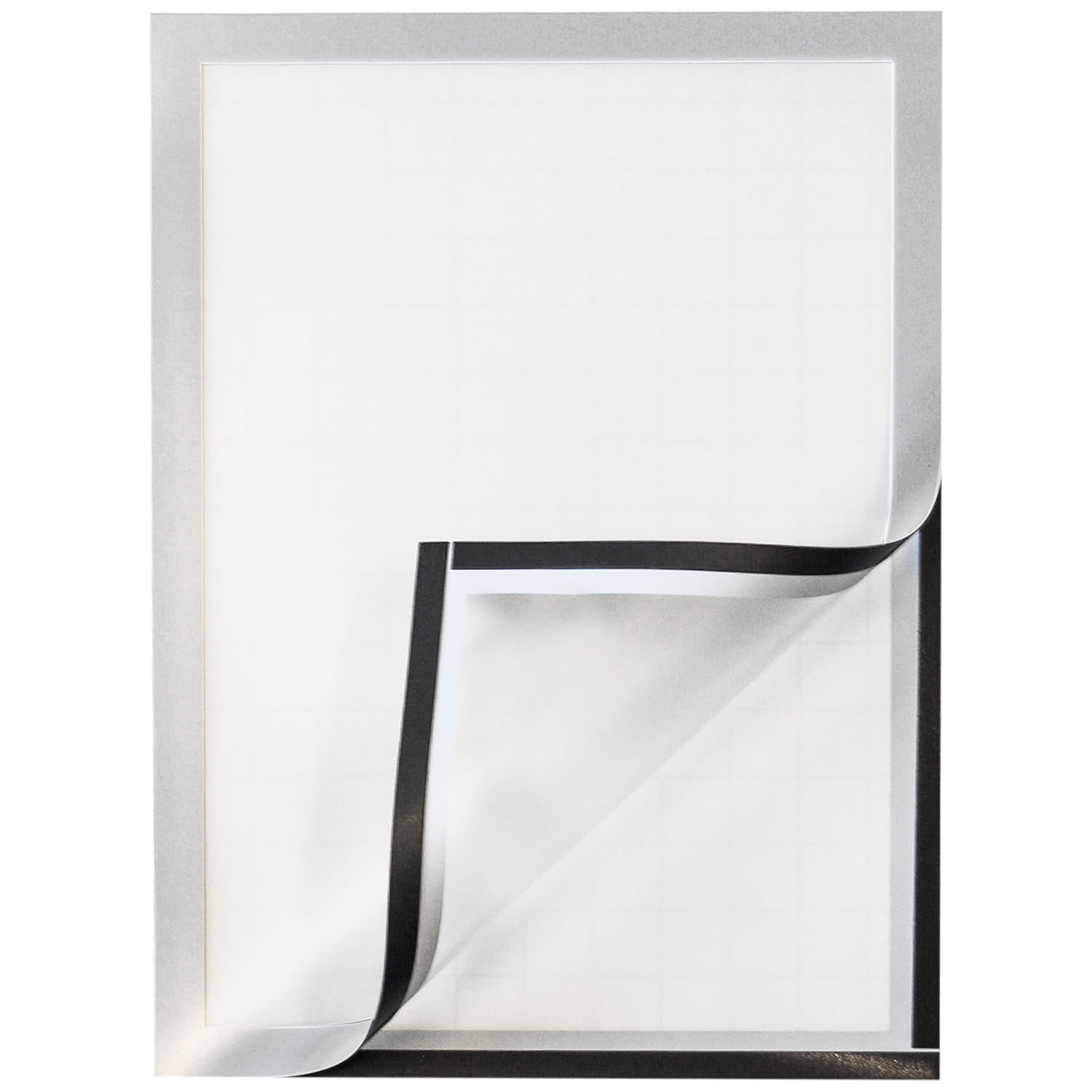 Q-Connect Πλαίσιο Ανακοινώσεων Μαγνητικό Με Αυτοκόλλητο Α4-Ασημί