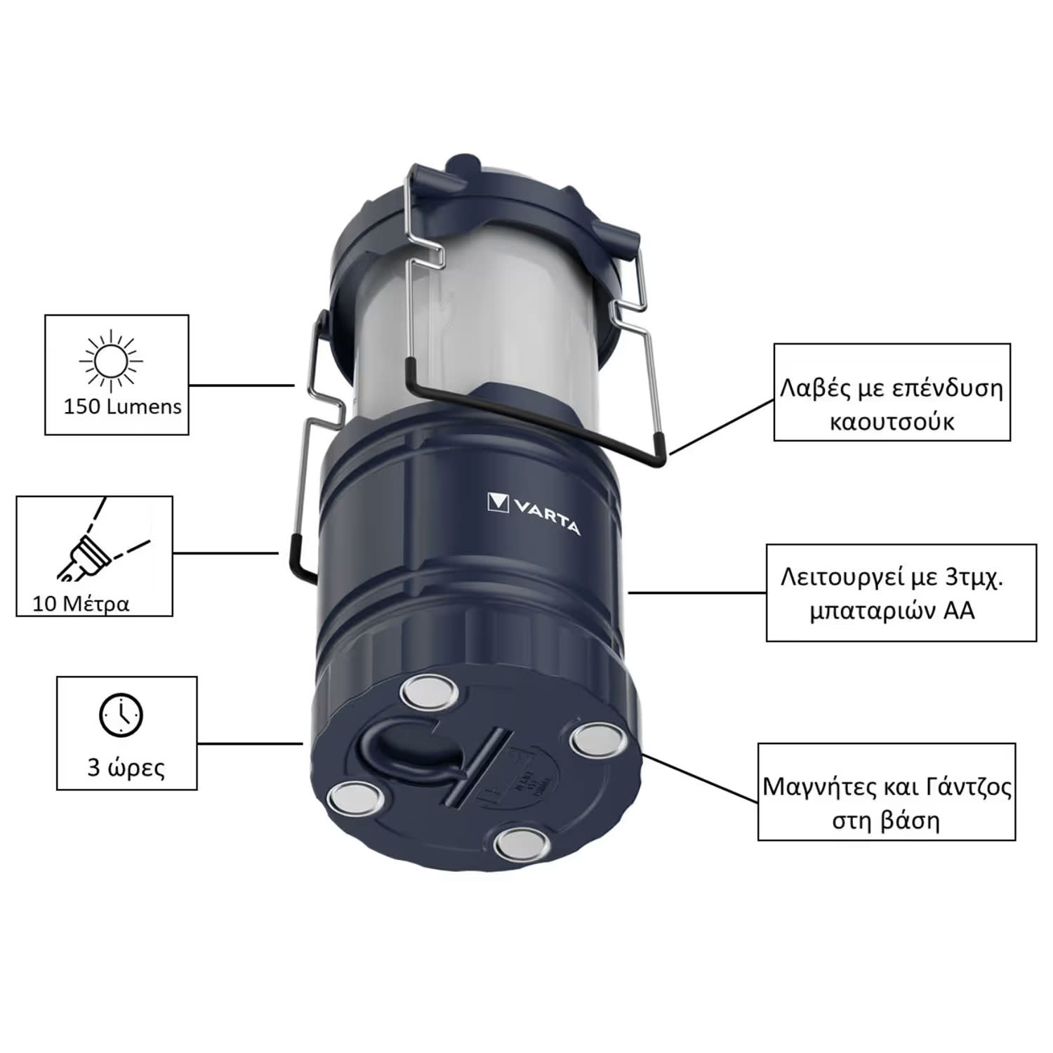 Εικόνα 4 του Varta Φακός Led Camping L10 3xAA