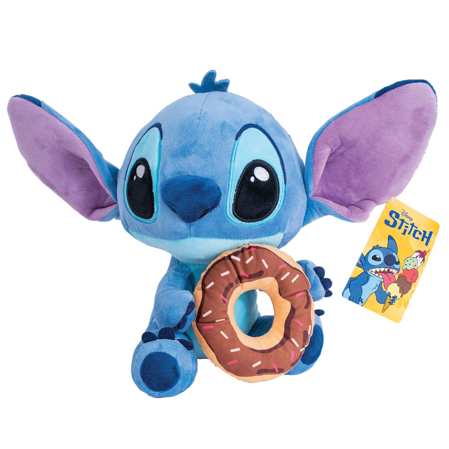Λούτρινο Disney Stitch με Ντόνατ 25εκ