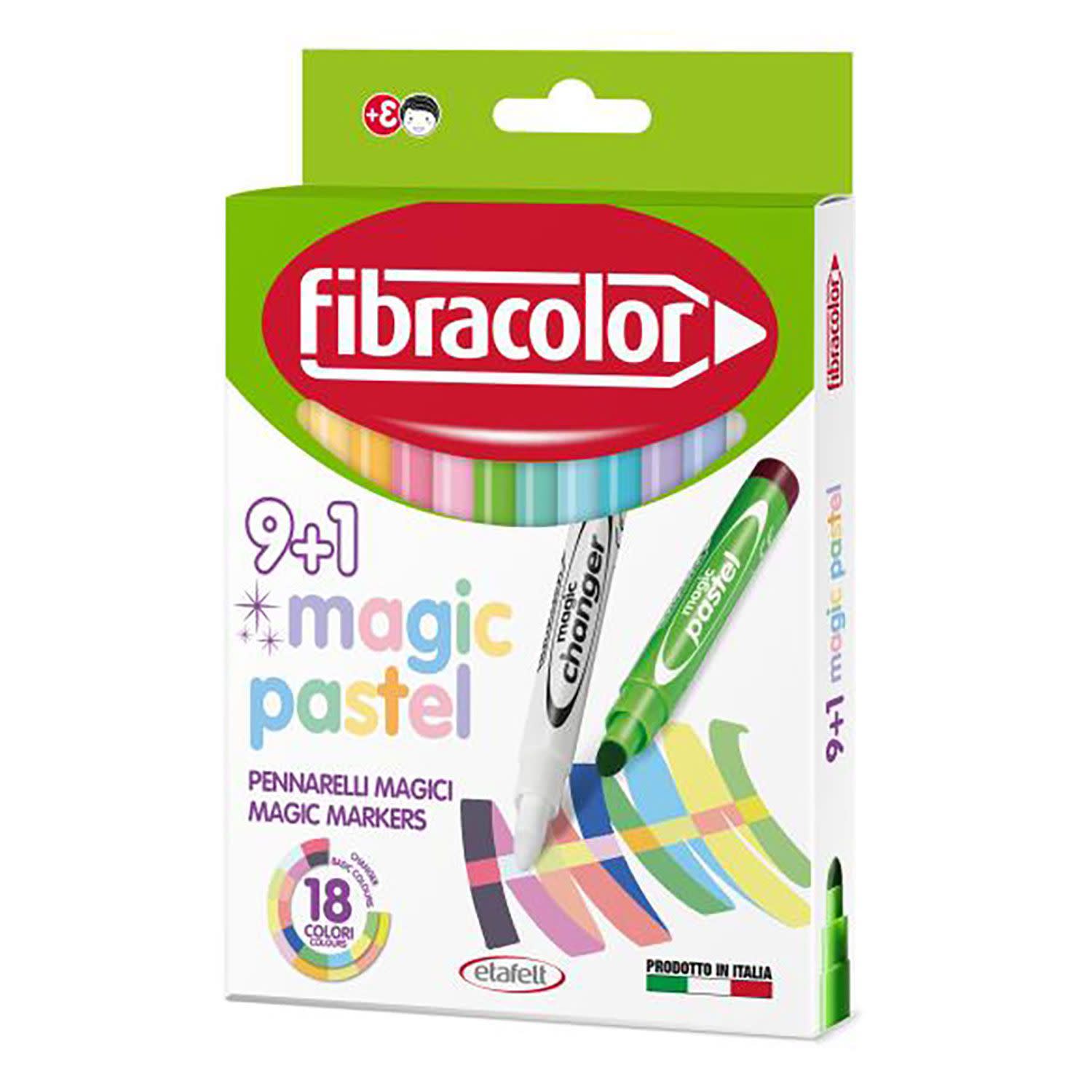 Εικόνα 1 του Fibracolor Μαρκαδόροι Ζωγραφικής Magic Pastel 10τεμ.