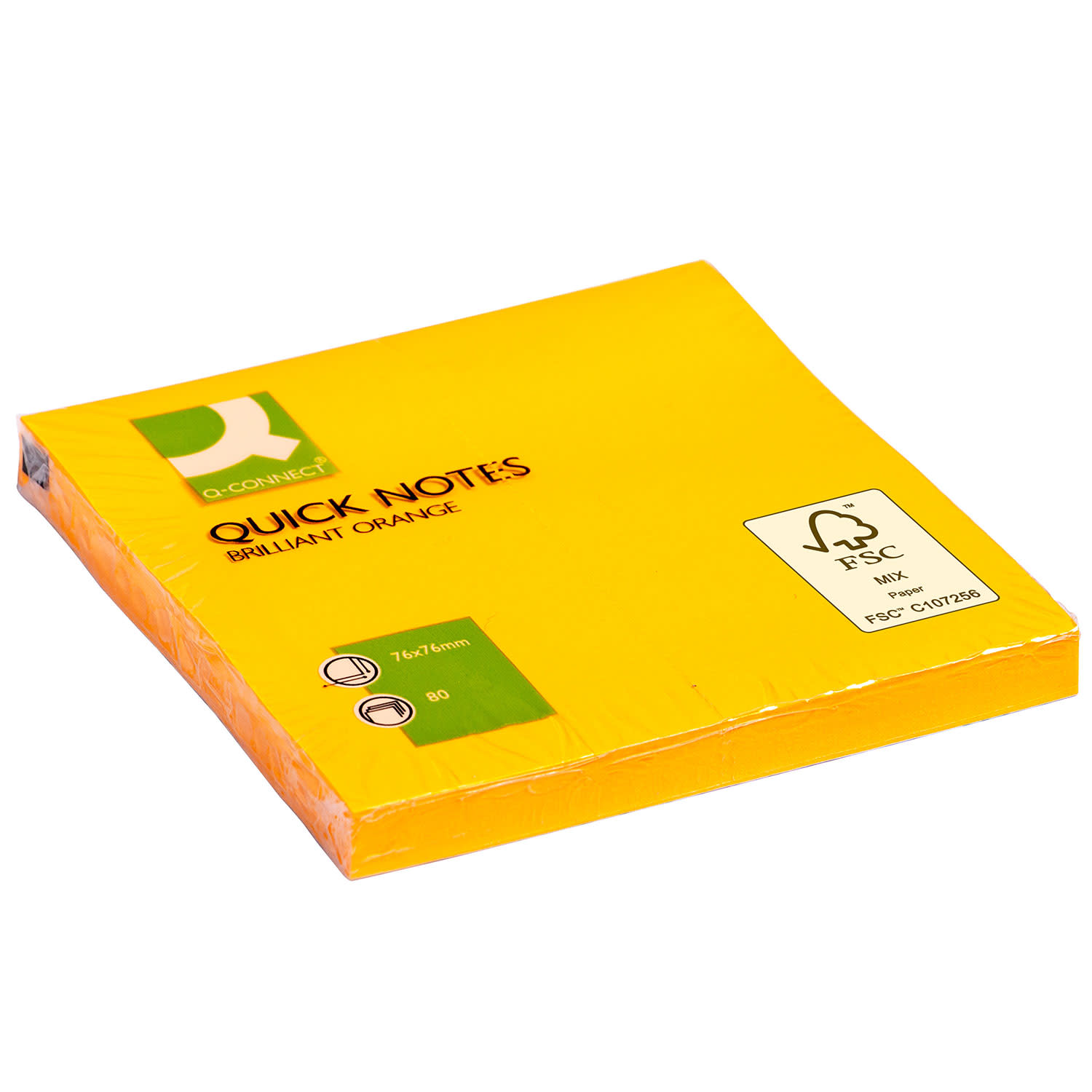 Εικόνα 1 του Αυτοκόλλητα Χαρτάκια Quick Notes 75X75mm 80 φυλ., Πορτοκαλί