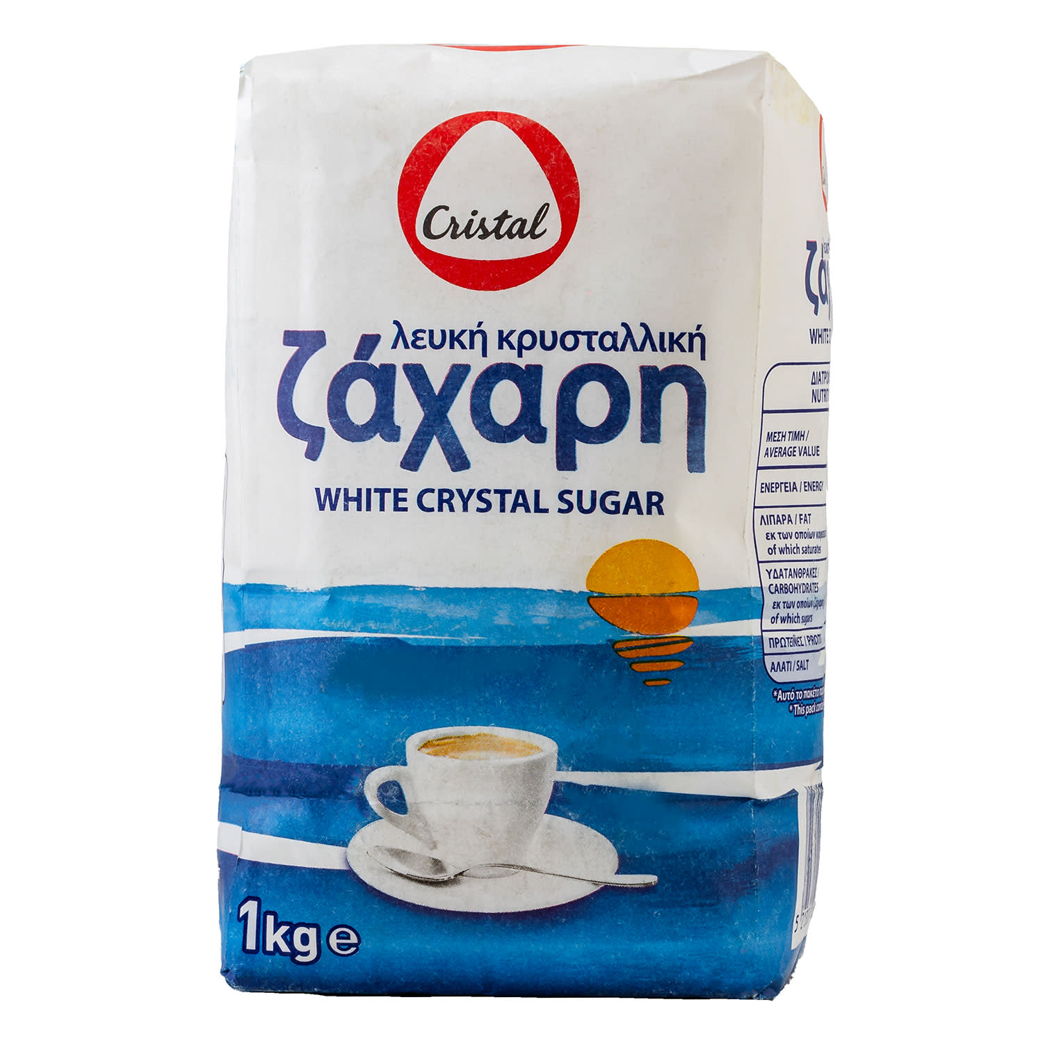 Cristal Ζάχαρη Λευκή Κρυσταλλική 1kg