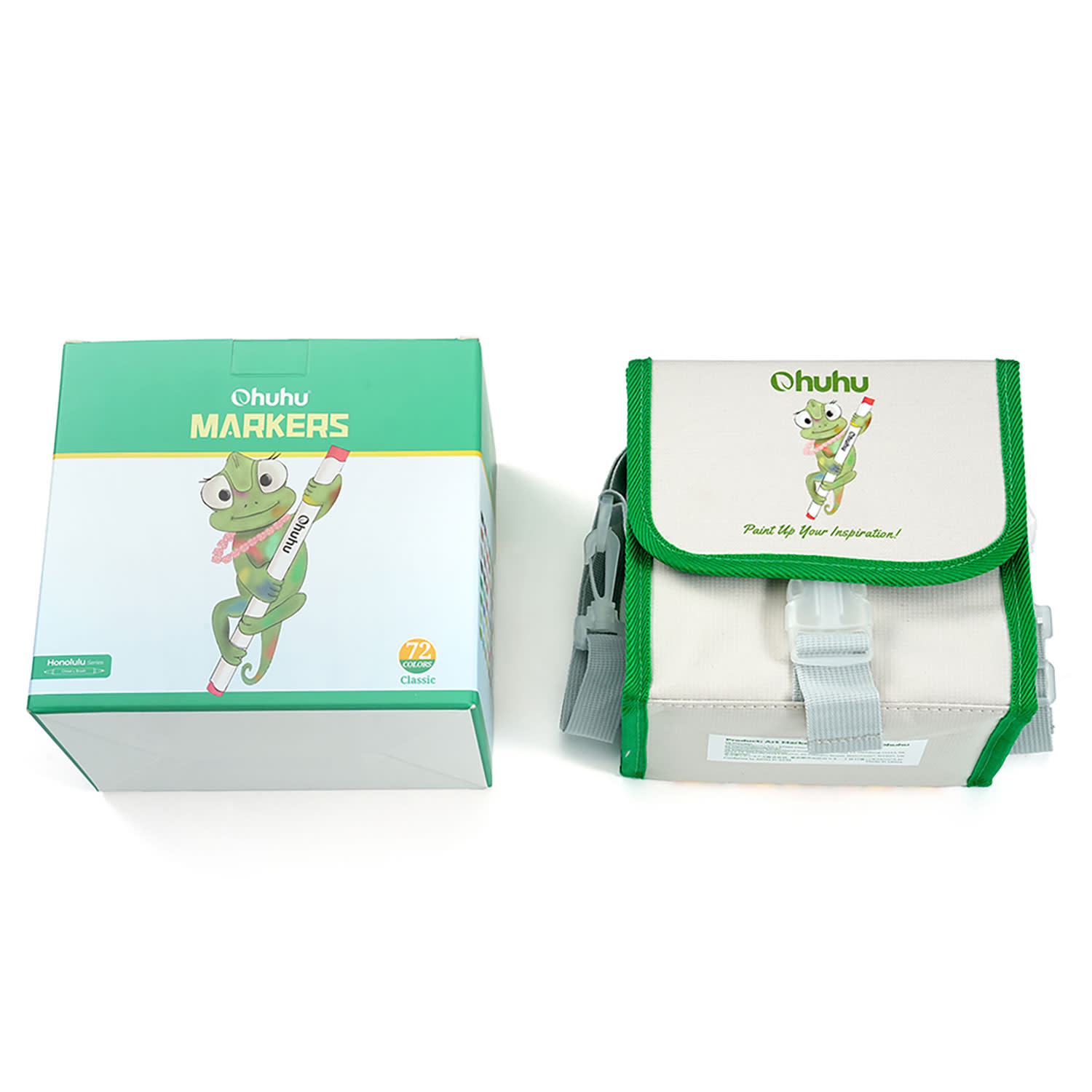 Εικόνα 3 του Ohuhu Μαρκαδόροι Ζωγραφικής Honolulu με διπλή μύτη Brush & Chisel 72τεμ & 1 Blender