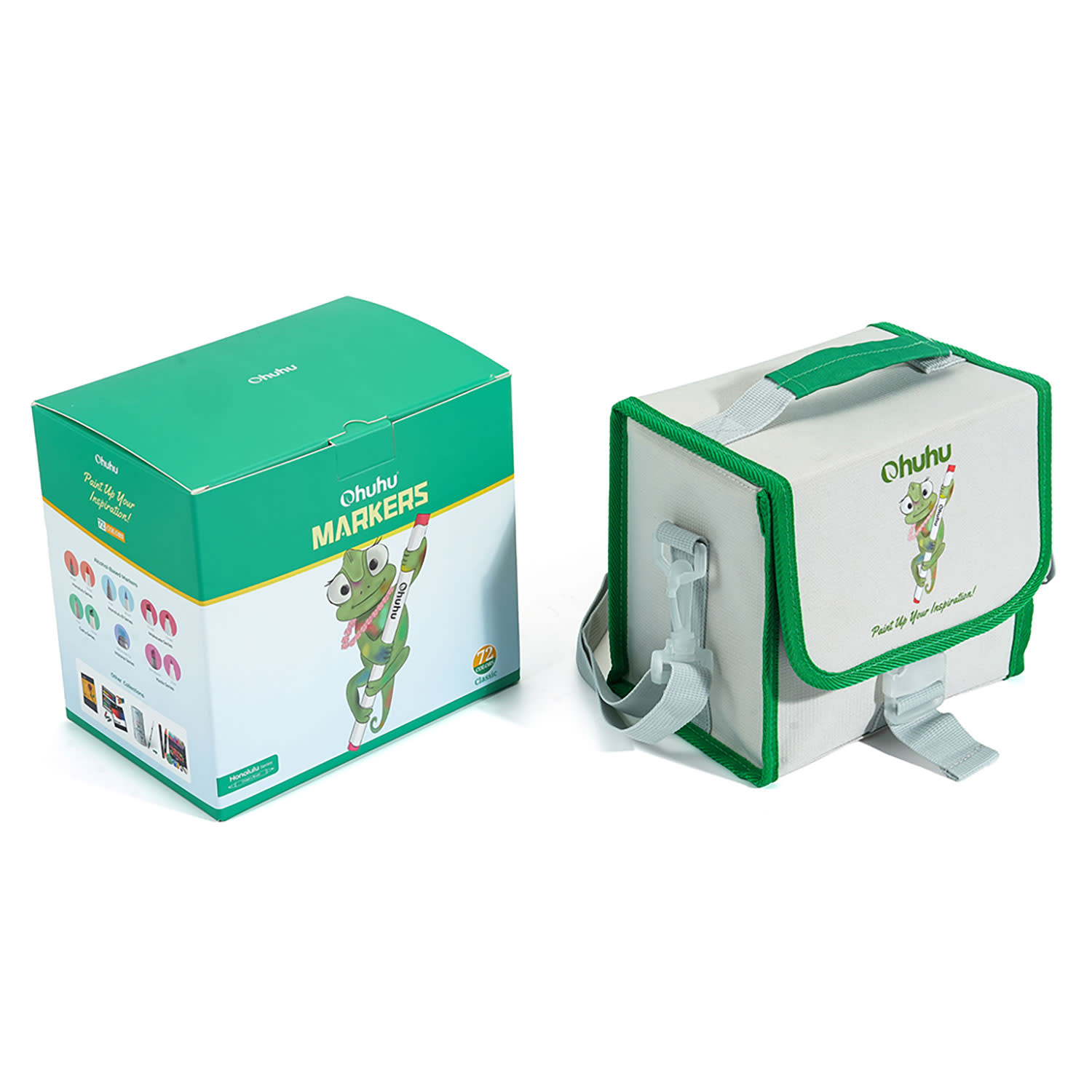 Εικόνα 4 του Ohuhu Μαρκαδόροι Ζωγραφικής Honolulu με διπλή μύτη Brush & Chisel 72τεμ & 1 Blender