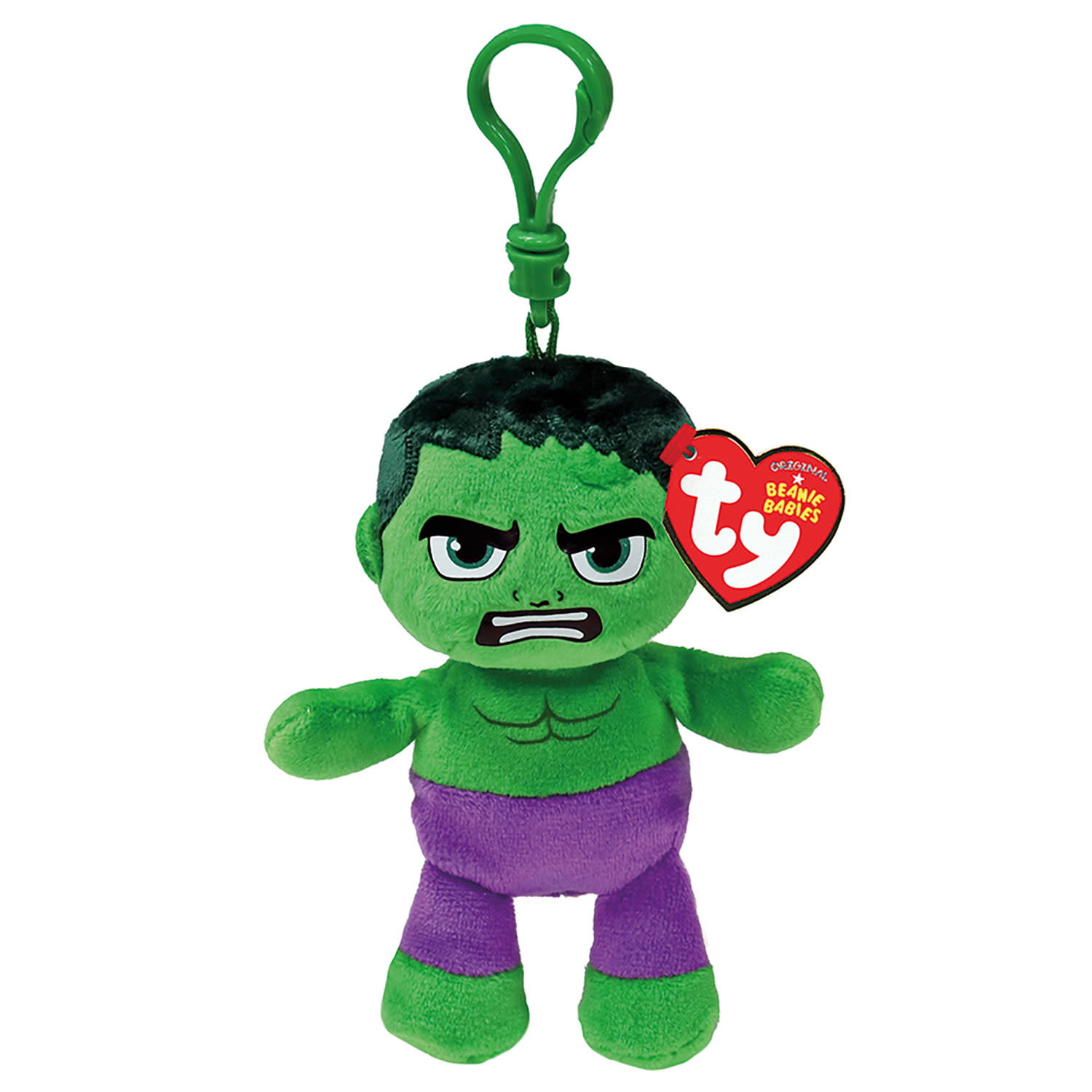 Εικόνα 1 του TY Λούτρινο Beanie Babies Κλιπ Marvel Hulk 8,5εκ