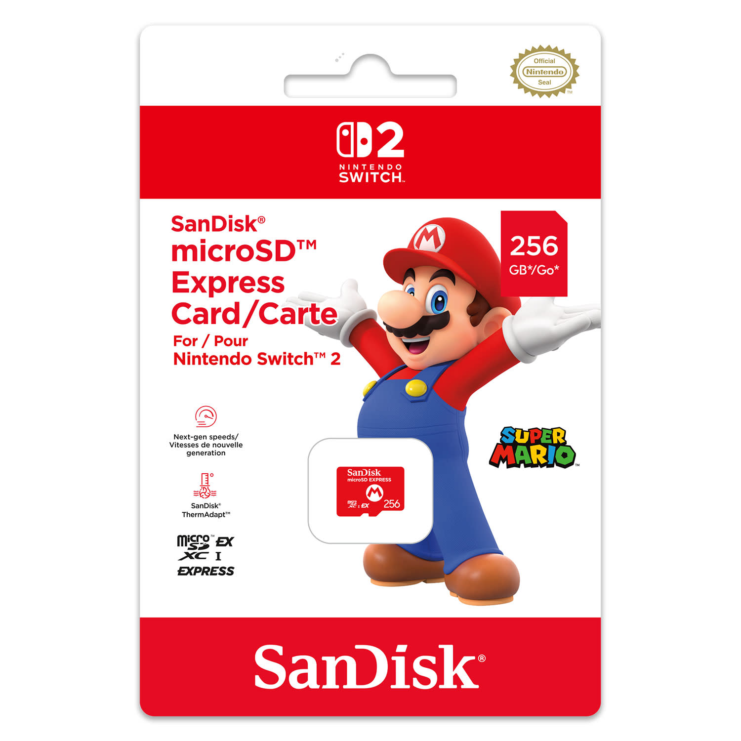 Εικόνα 1 του SanDisk MicroSD Express Card 256GB Mario