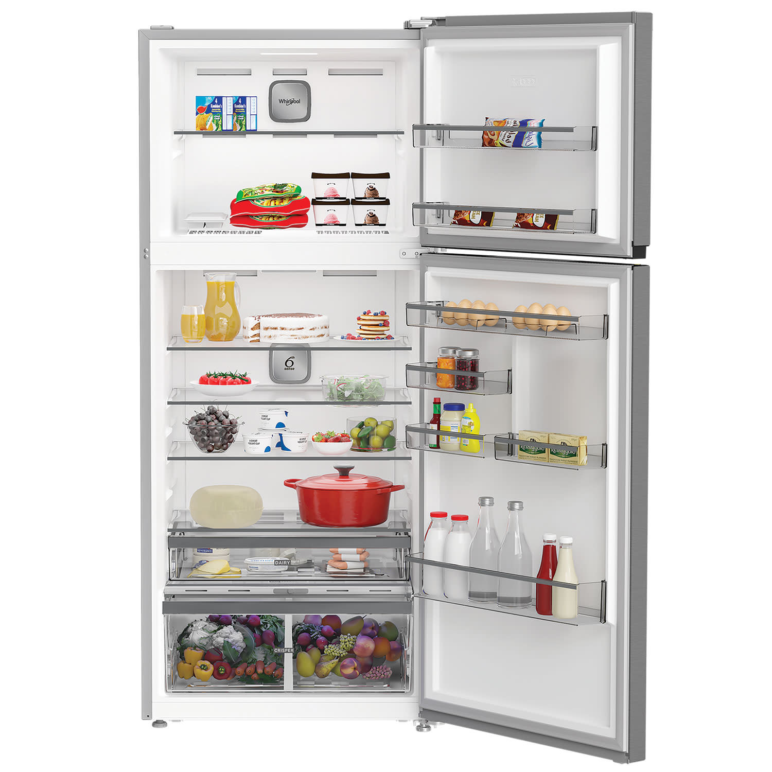 Εικόνα 4 του Whirlpool WHD2 6553 X5E Δίπορτο Ψυγείο Inox