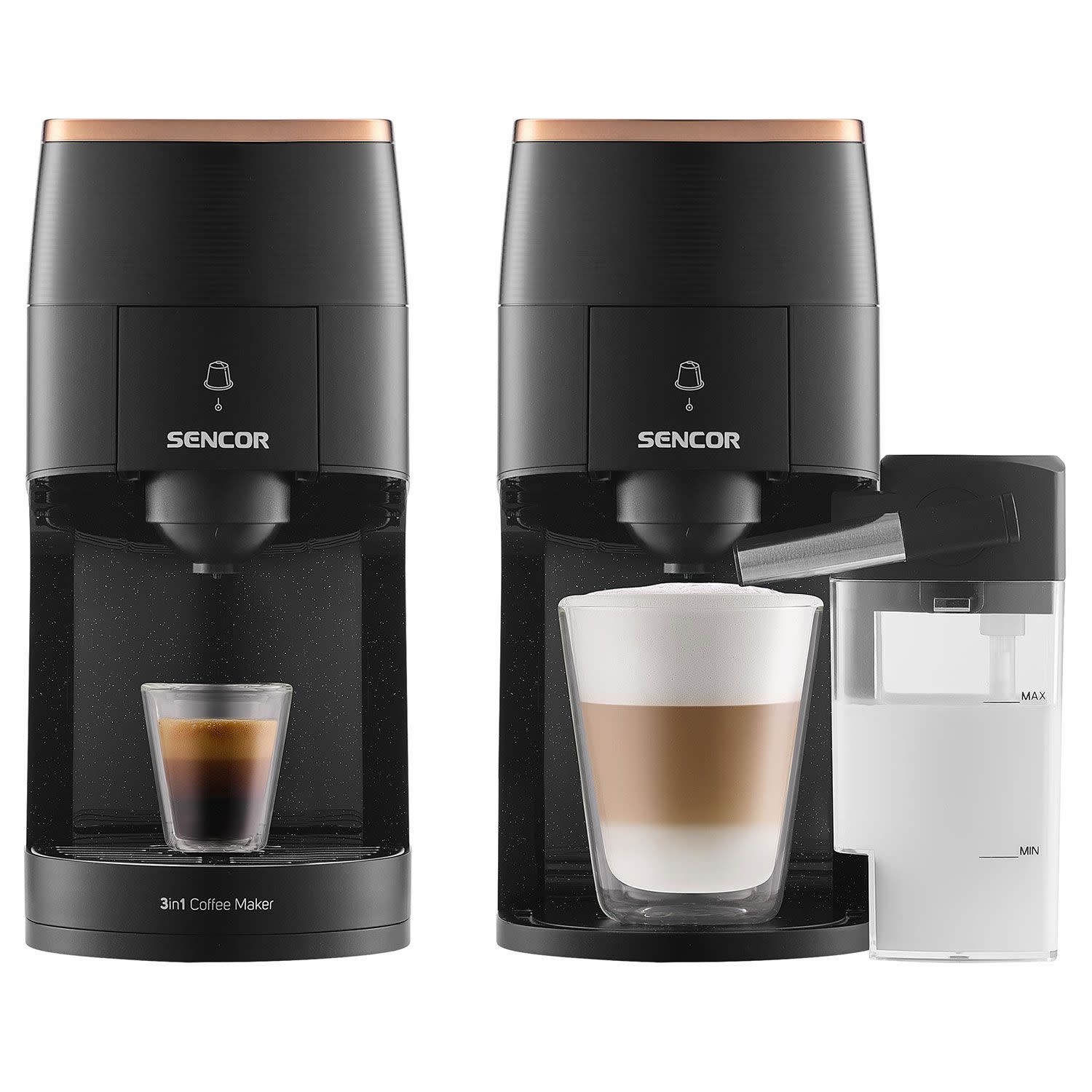 Κάνε κλικ για να δεις την εικόνα 5 του Sencor Καφετιέρα Espresso Με κάψουλα SCC 3000BK