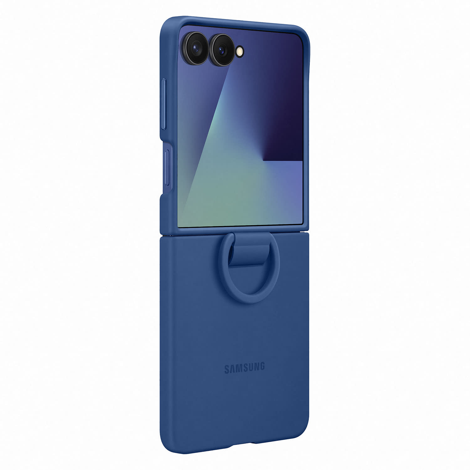 Εικόνα 2 του Samsung Θήκη Back Cover για Samsung Galaxy Z Flip 7 Ring Case Σιλικόνης Μπλε