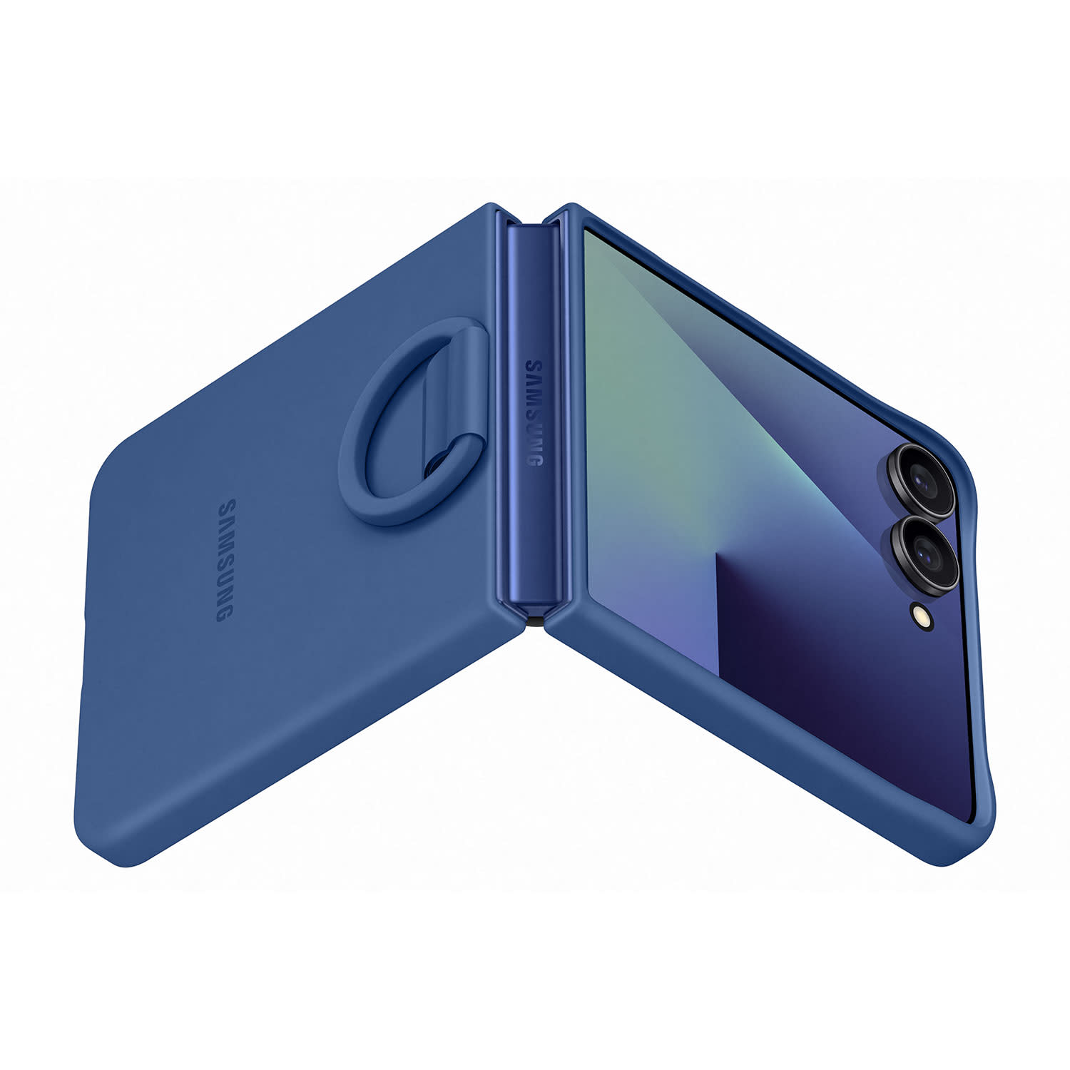 Εικόνα 3 του Samsung Θήκη Back Cover για Samsung Galaxy Z Flip 7 Ring Case Σιλικόνης Μπλε