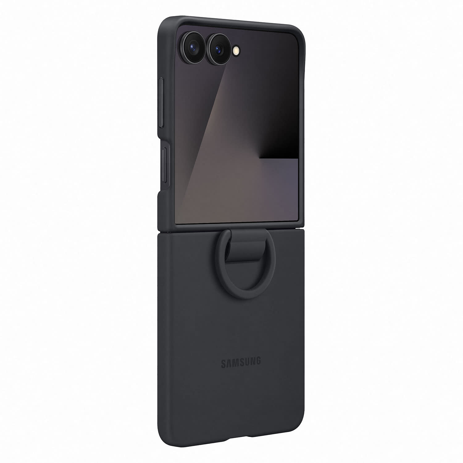 Εικόνα 2 του Samsung Θήκη Back Cover για Samsung Galaxy Z Flip 7 Ring Case Σιλικόνης Μαύρη